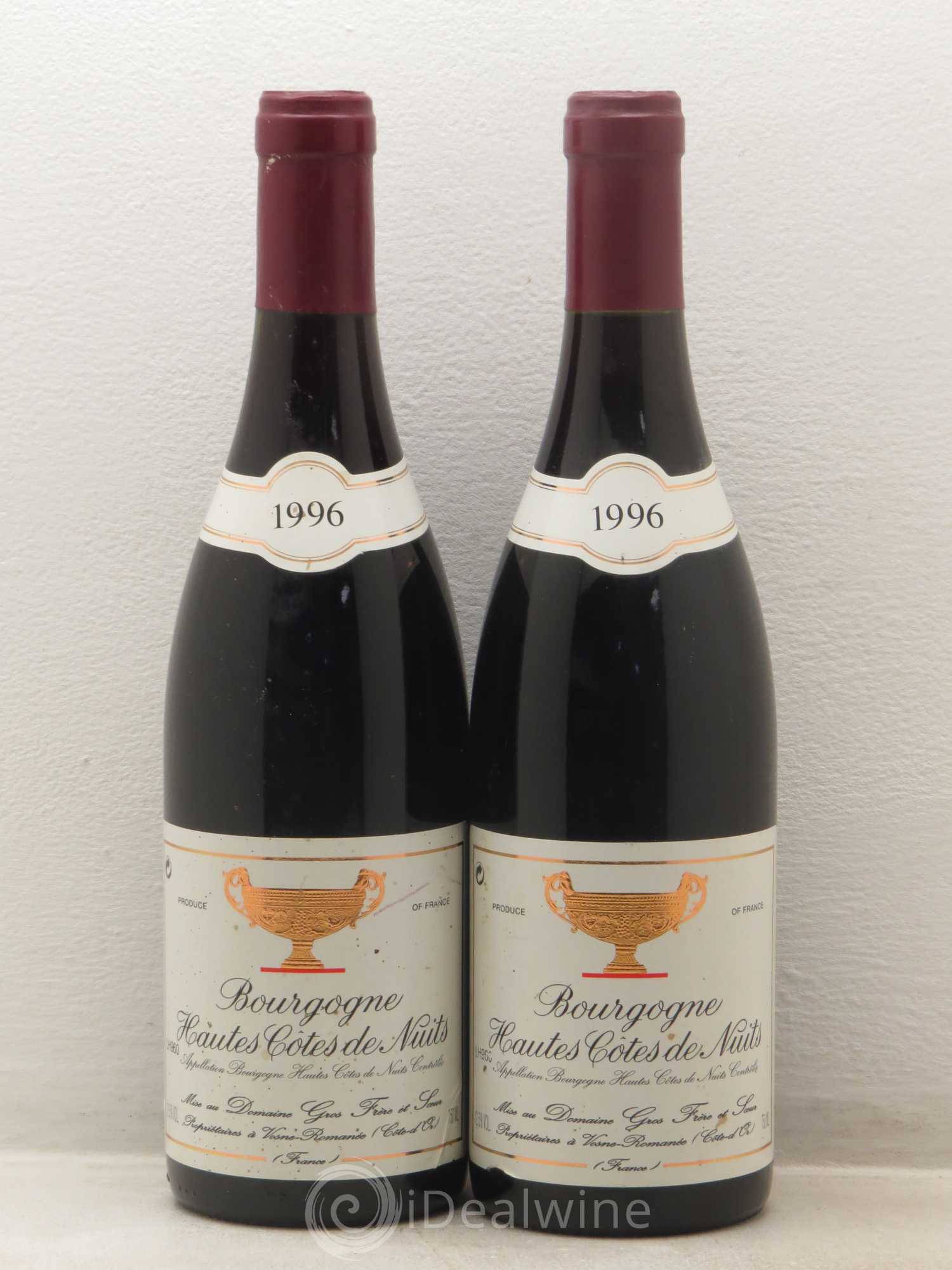 Hautes-Côtes de Nuits Gros Frère & Soeur 1996 - Lot de 4 bouteilles - 2