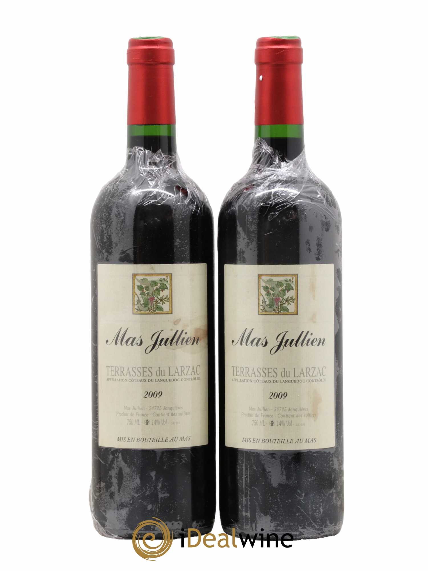 Terrasses du Larzac Mas Jullien Olivier Jullien 2009 - Lot de 2 bouteilles - 0