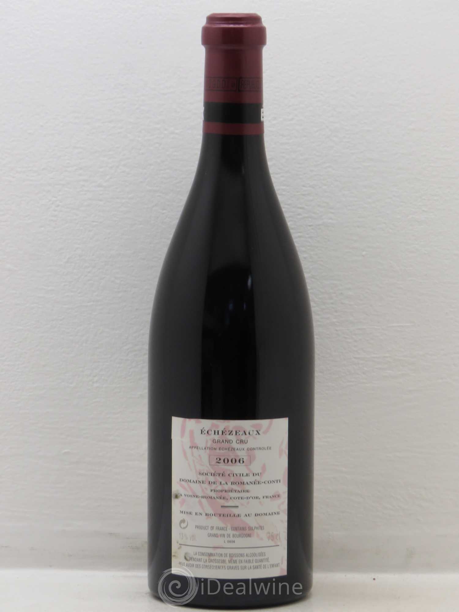 Echezeaux Grand Cru Domaine de la Romanée-Conti 2006 - Lot de 1 bouteille - 1
