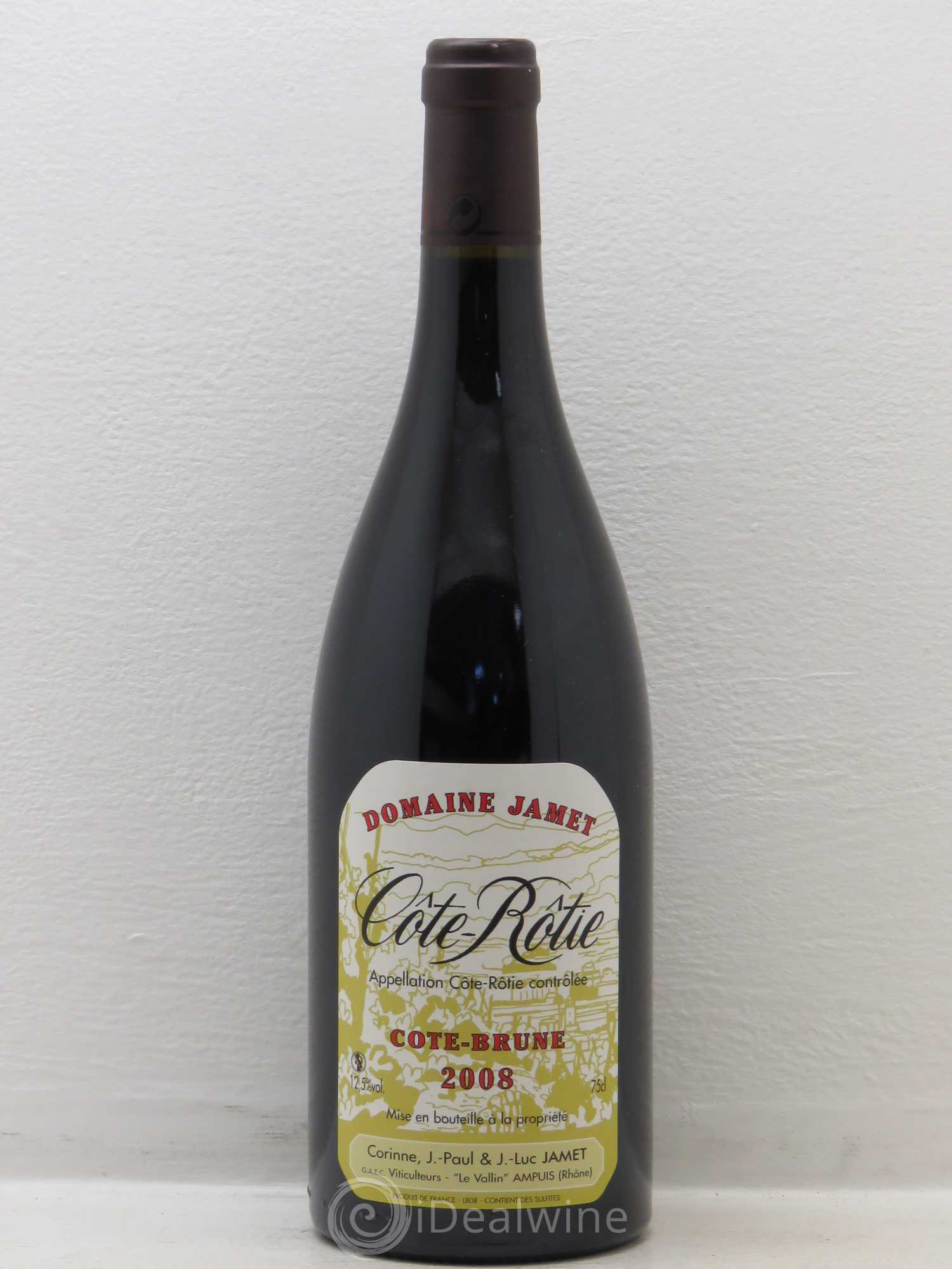 Côte-Rôtie Côte Brune Jamet (Domaine) 2008 - Lot de 1 bouteille - 0
