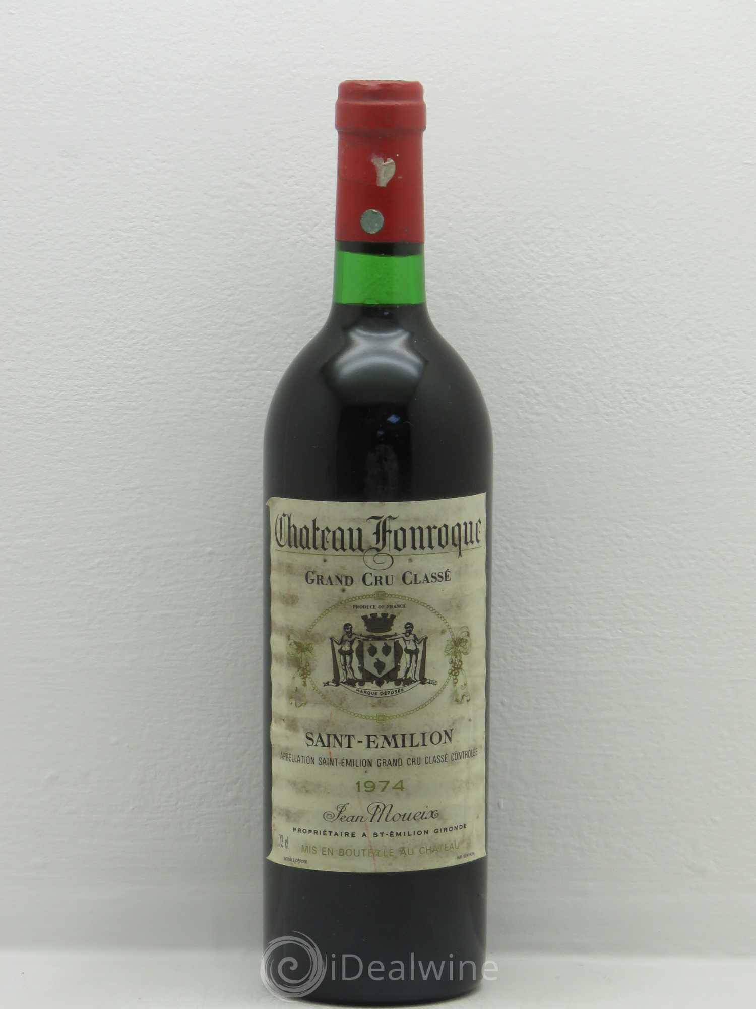 Château Fonroque Grand Cru Classé 1974 - Lot de 1 bouteille - 0