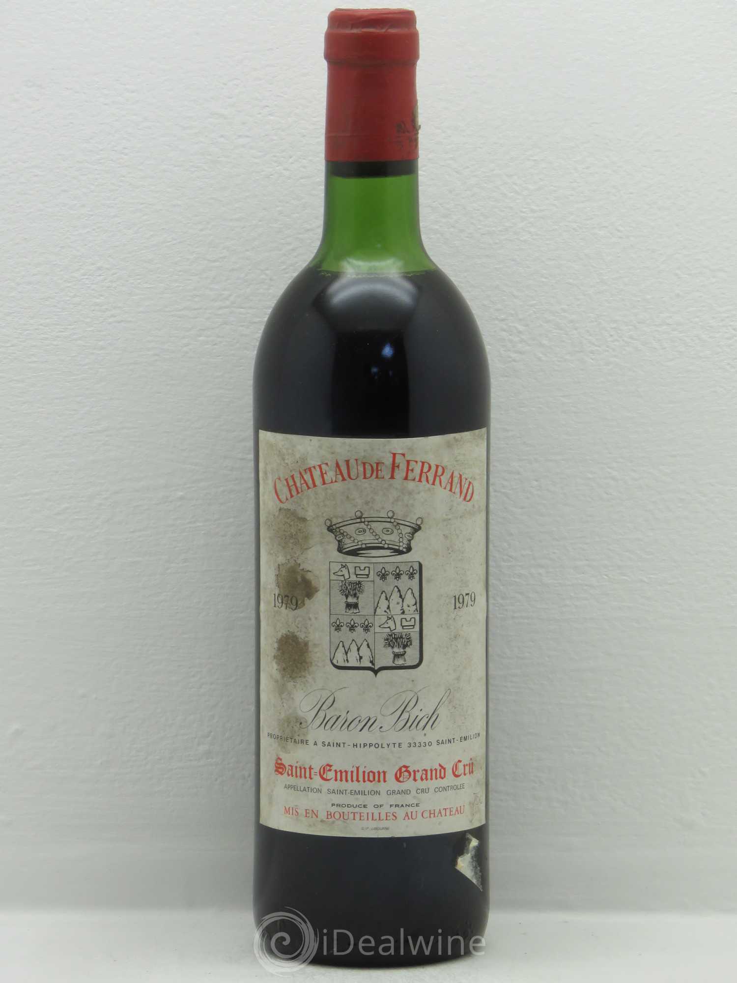 Château de Ferrand Grand Cru Classé (sans prix de réserve) 1979 - Lot de 1 bouteille - 0