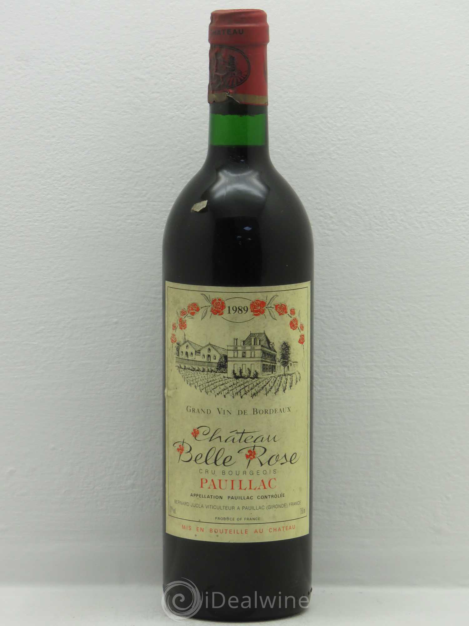 Pauillac Château Belle Rose Bernand Jucla 1989 - Posten von 1 Flasche - 0