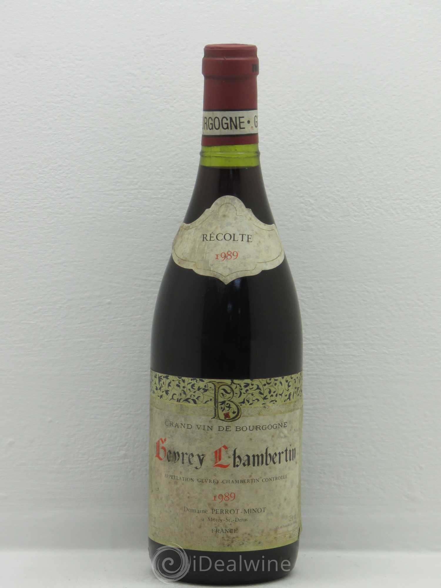 Gevrey-Chambertin Domaine Perrot Minot 1989 - Lot de 1 bouteille - 0