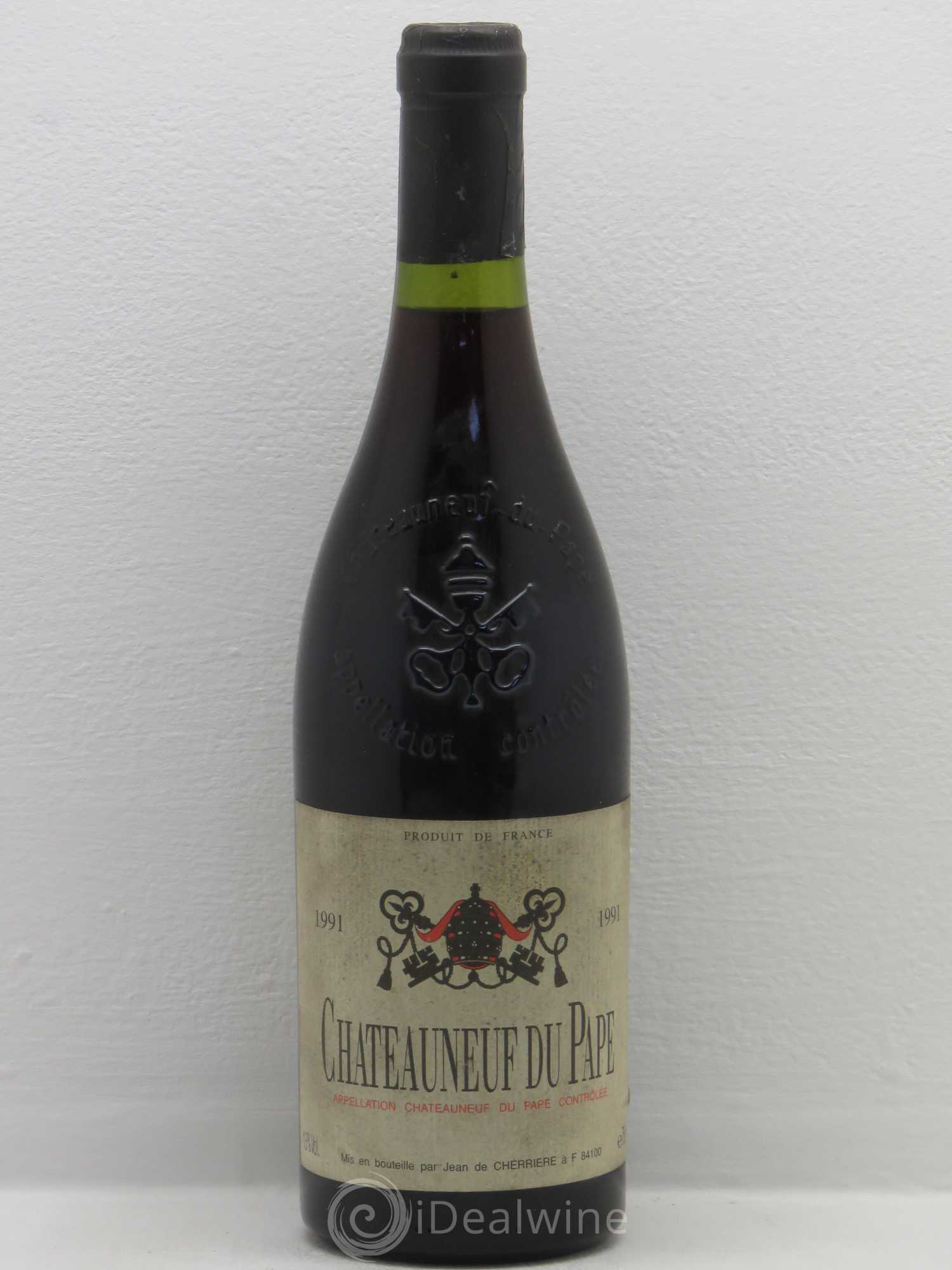 Châteauneuf-du-Pape Jean De Cherriere 1991 - Posten von 1 Flasche - 0
