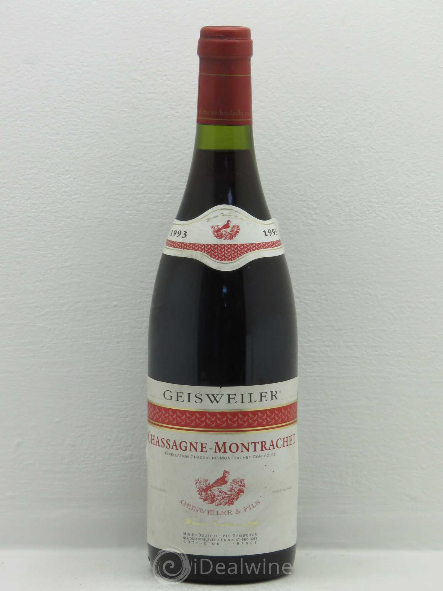 Chassagne-Montrachet Geisweïler Et Fils (sans prix de réserve) 1993 - Posten von 1 Flasche - 0