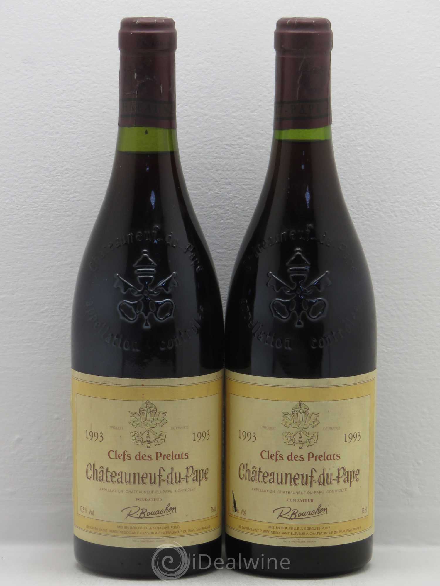 Châteauneuf-du-Pape Clefs Des Prelats (sans prix de réserve) 1993 - Posten von 2 Flaschen - 0