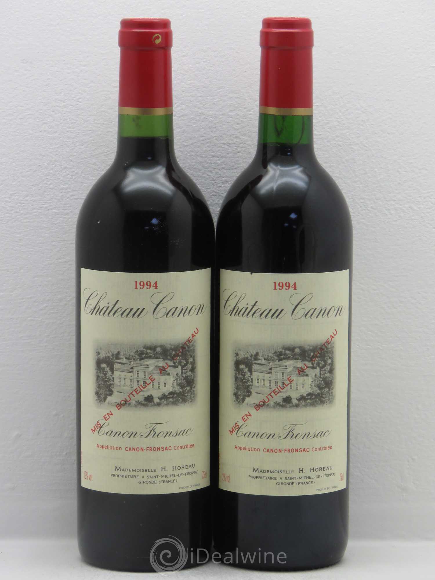 Canon-Fronsac Château Canon (sans prix de réserve) 1994 - Posten von 2 Flaschen - 0
