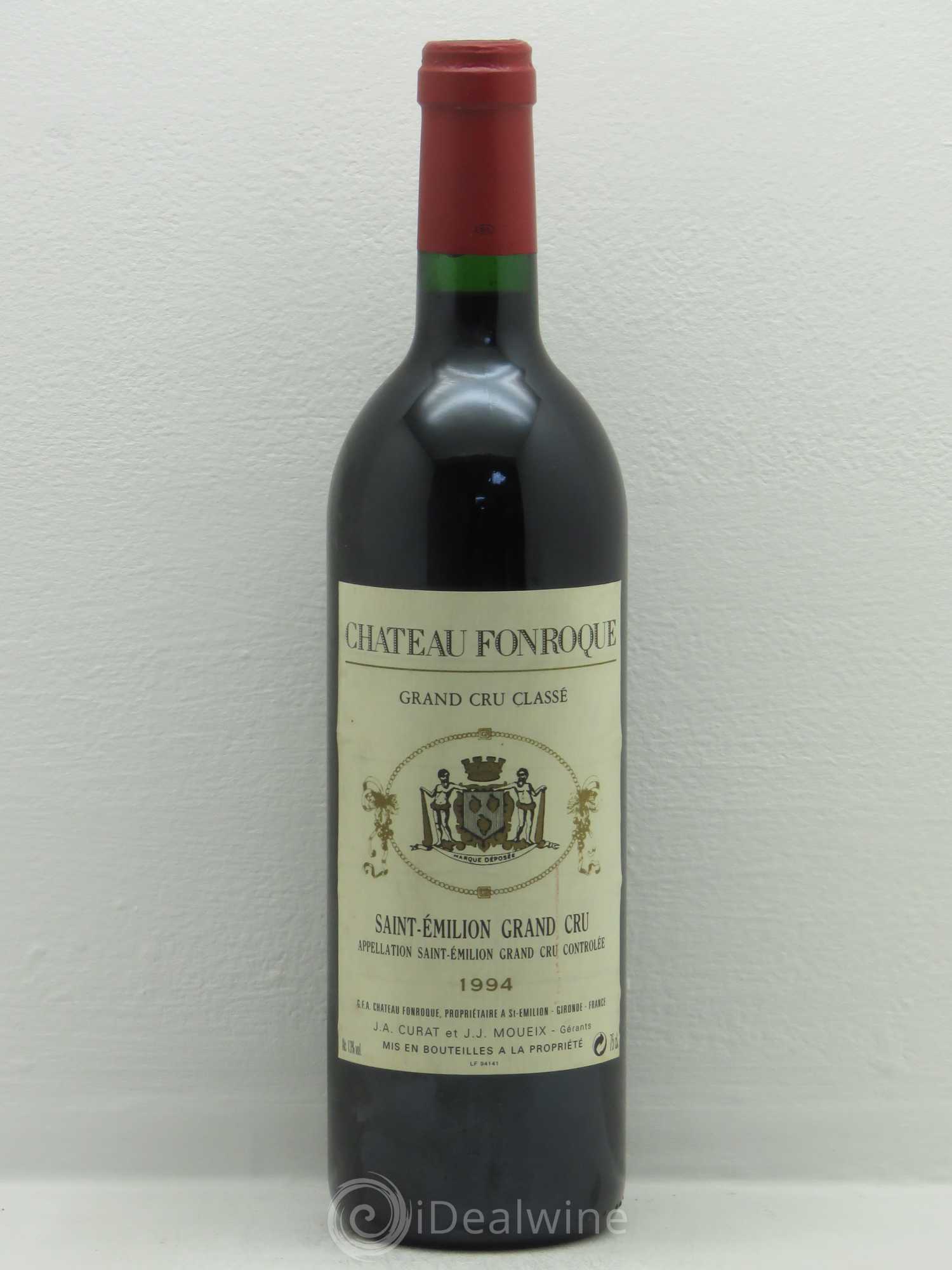 Château Fonroque Grand Cru Classé 1994 - Lot de 1 bouteille - 0