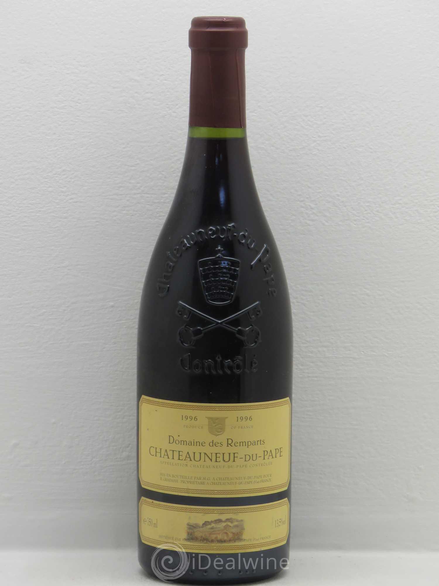 Châteauneuf-du-Pape Domaine Des Remparts 1996 - Posten von 1 Flasche - 0