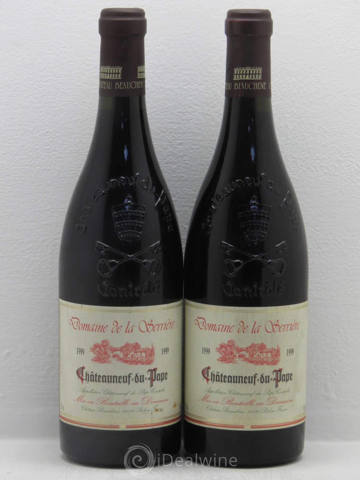 Châteauneuf-du-Pape Domaine De La Serriere (sans prix de réserve) 1999 - Posten von 2 Flaschen - 0