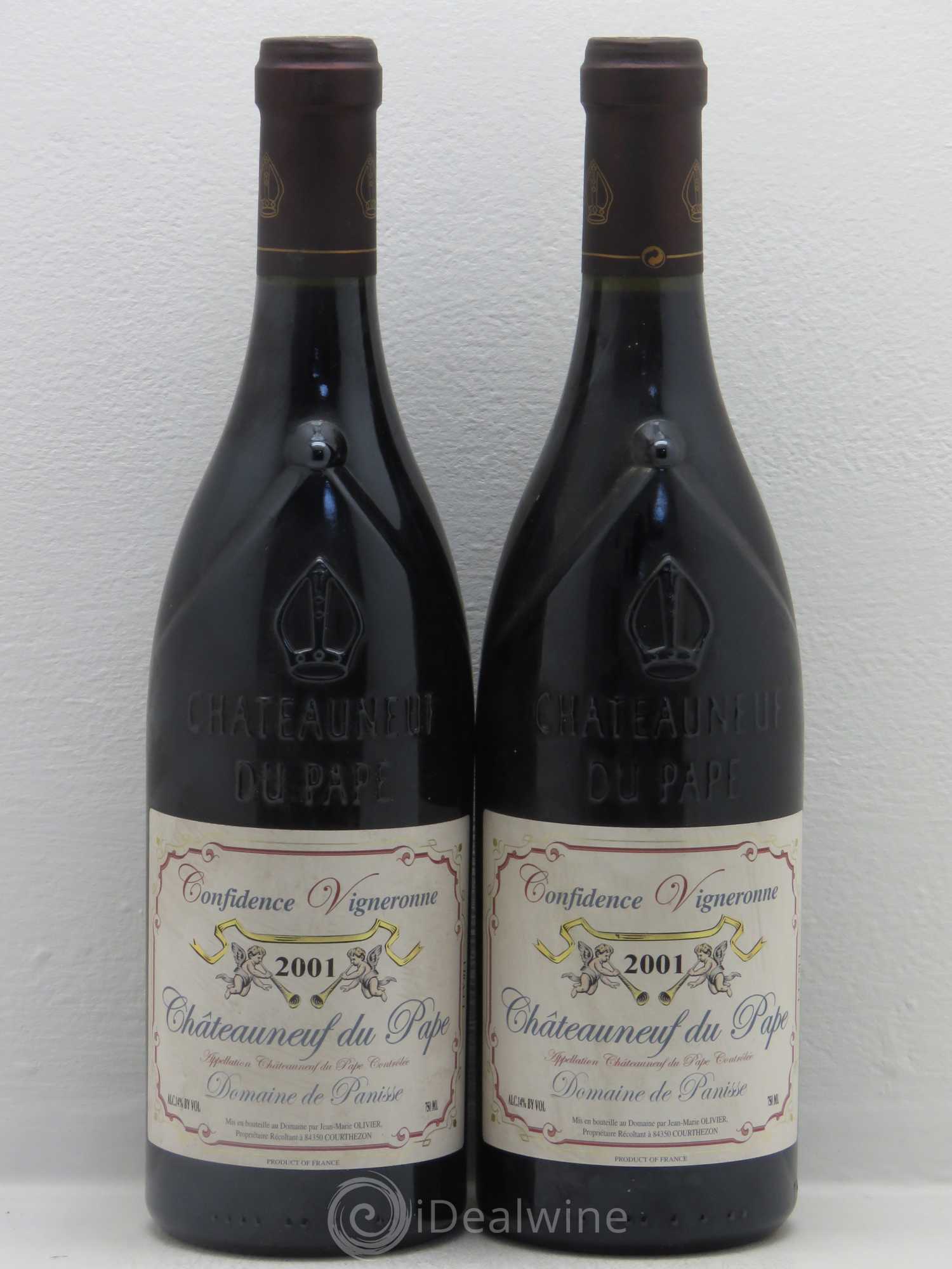 Châteauneuf-du-Pape Domaine De Panisse Confidence Vigneronne 2001 - Posten von 2 Flaschen - 0