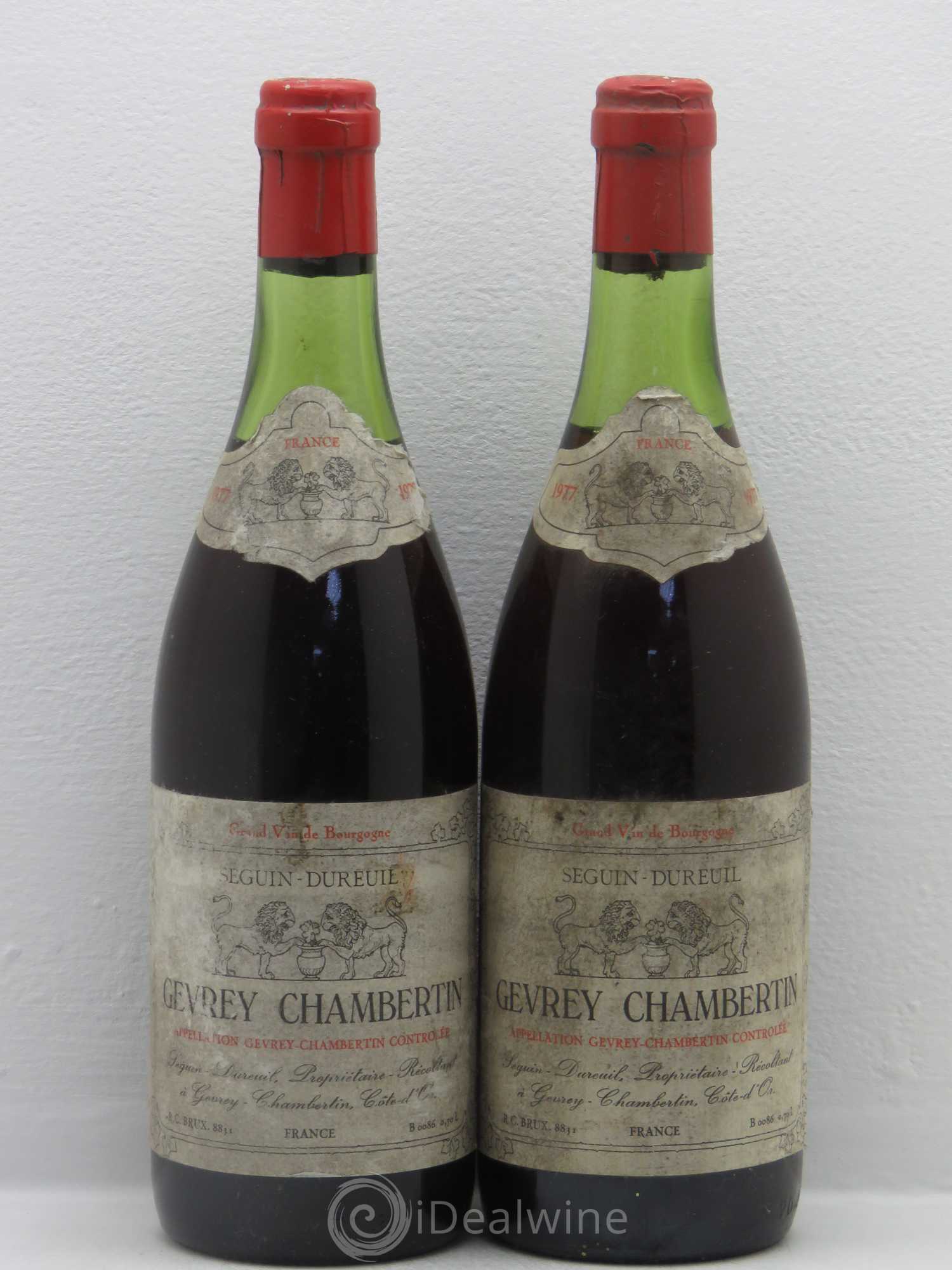 Gevrey-Chambertin Seguin Dureuil 1977 - Posten von 2 Flaschen - 0