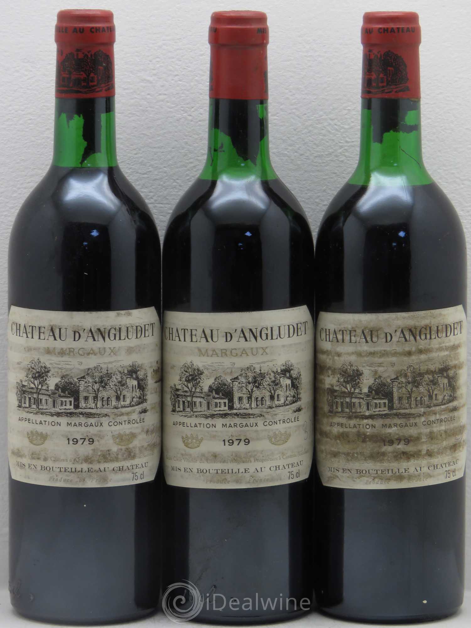 Château d' Angludet Cru Bourgeois (sans prix de réserve) 1979 - Lot de 3 bouteilles - 0