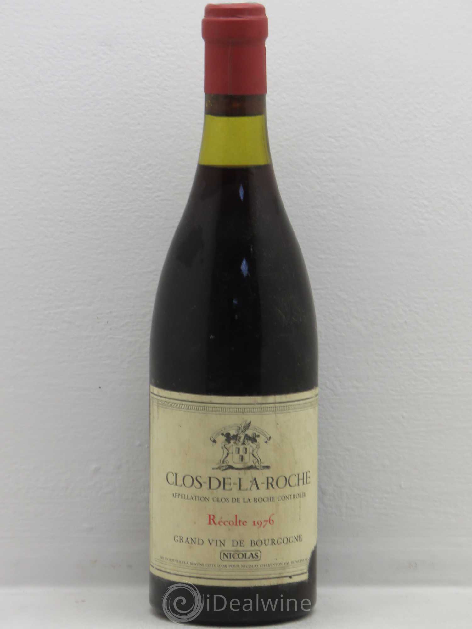 Clos de la Roche Grand Cru Nicolas Negoce 1976 - Lot de 1 bouteille - 0