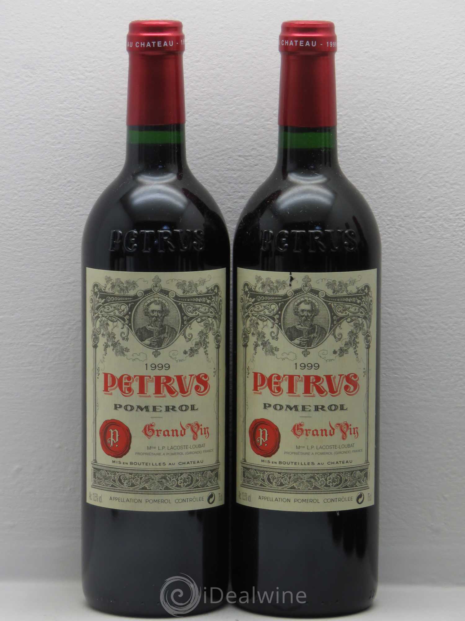 Caisse Prestige 12 btes 2 Margaux, 2 Mouton R. 2 Latour, 2 Lafite R. 2 Petrus, 2 Cheval Blanc 1999 - Posten von 1 Flasche - 1
