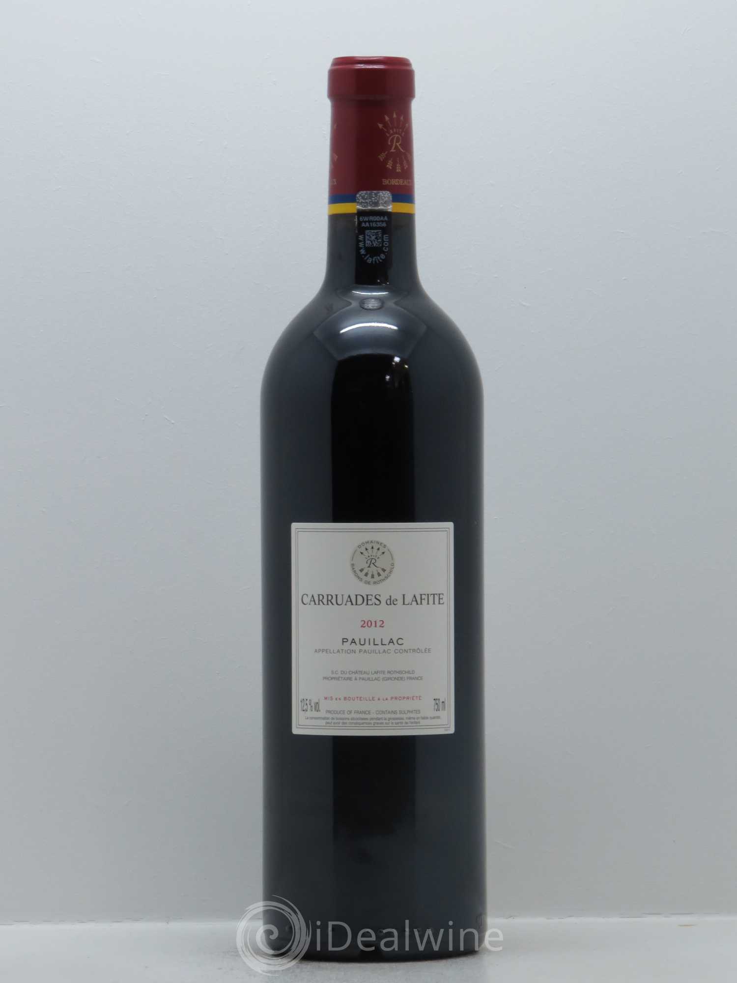 Carruades de Lafite Rothschild Second Vin 2012 - Lot de 1 bouteille - 1