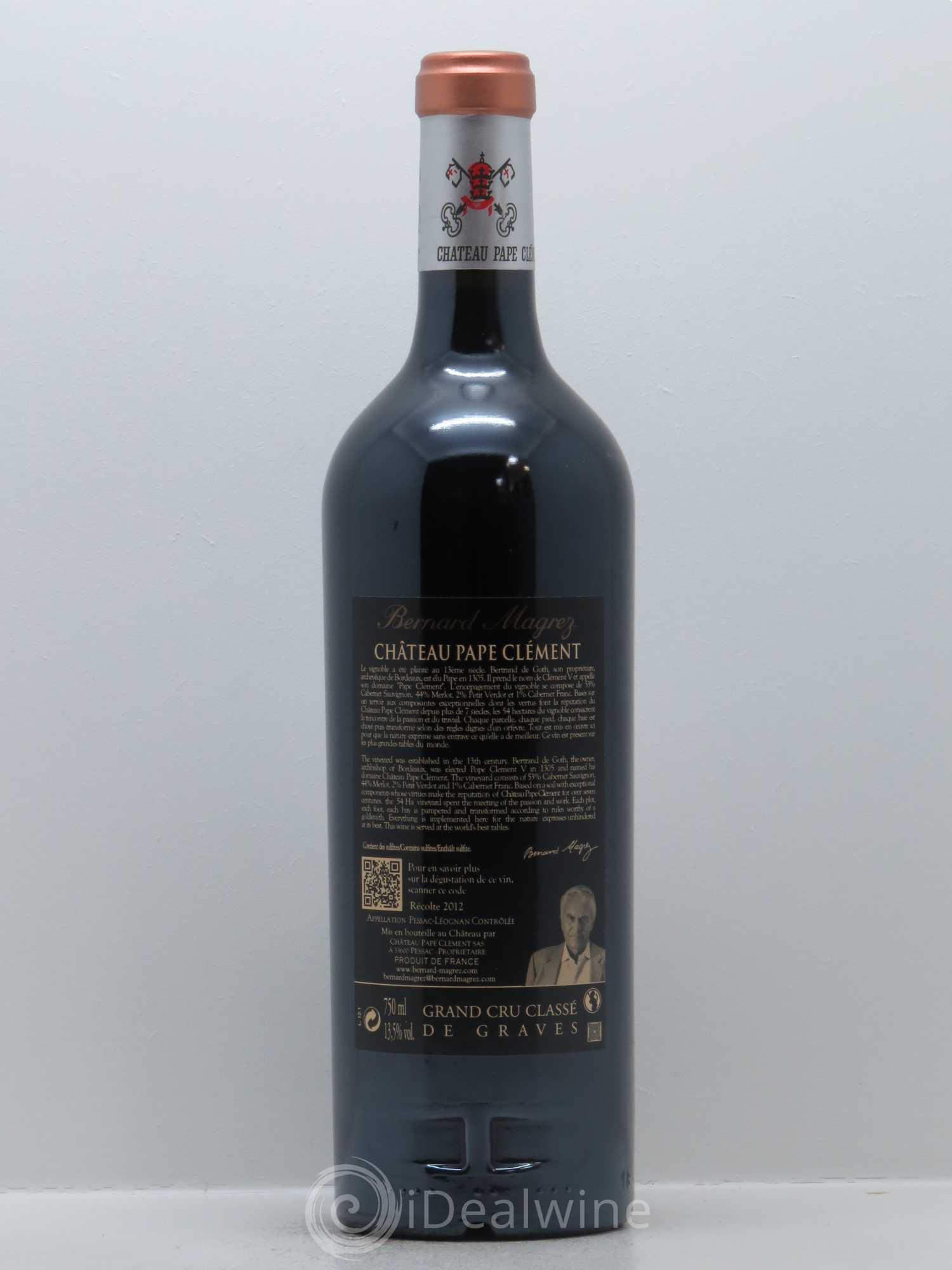 Château Pape Clément Cru Classé de Graves 2012 - Lot de 1 bouteille - 1