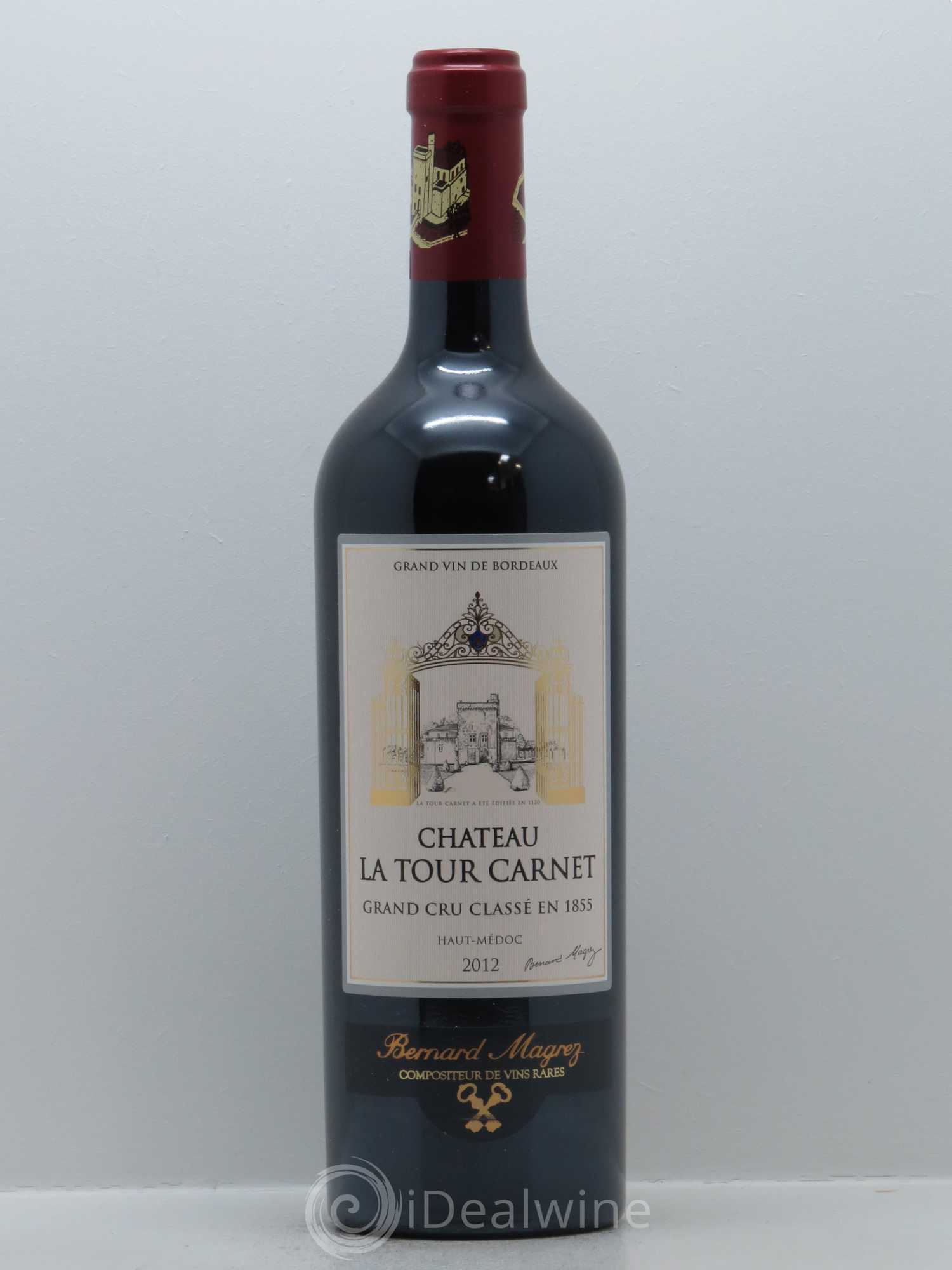 Château la Tour Carnet 4ème Grand Cru Classé 2012 - Lot de 1 bouteille - 0