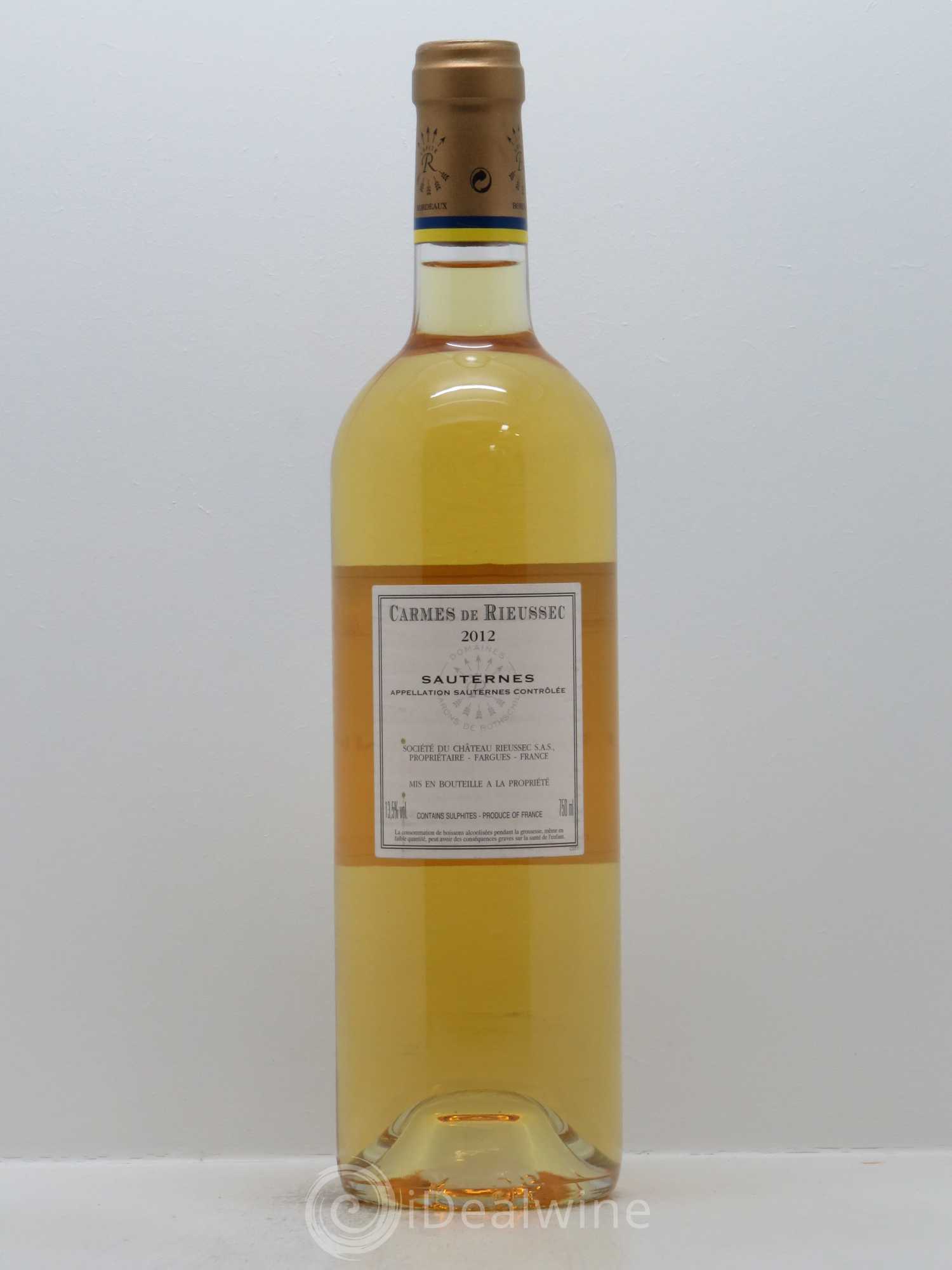 Carmes de Rieussec 2012 - Posten von 1 Flasche - 1