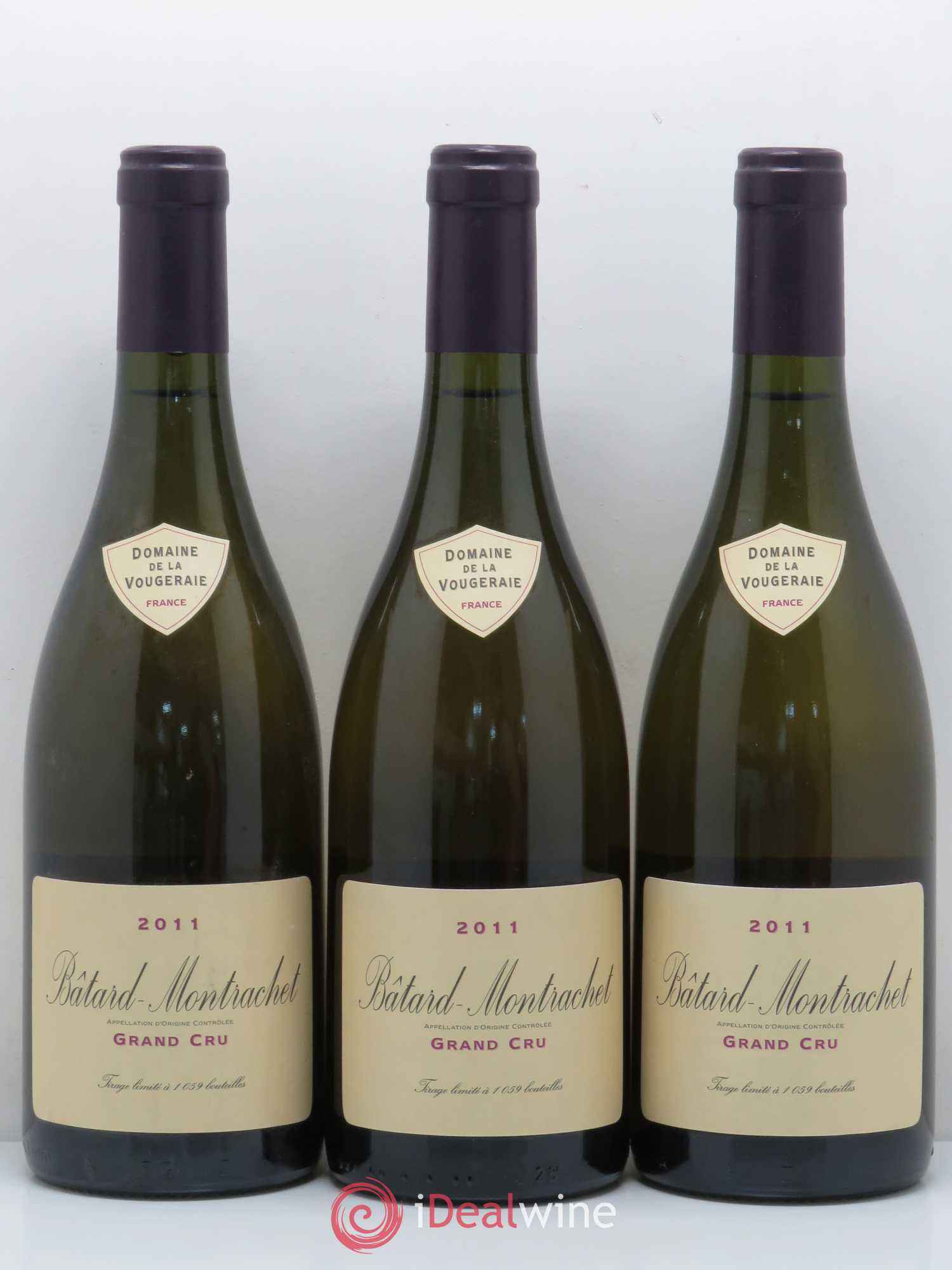 Bâtard-Montrachet Grand Cru La Vougeraie 2011 - Lot de 3 bouteilles - 0