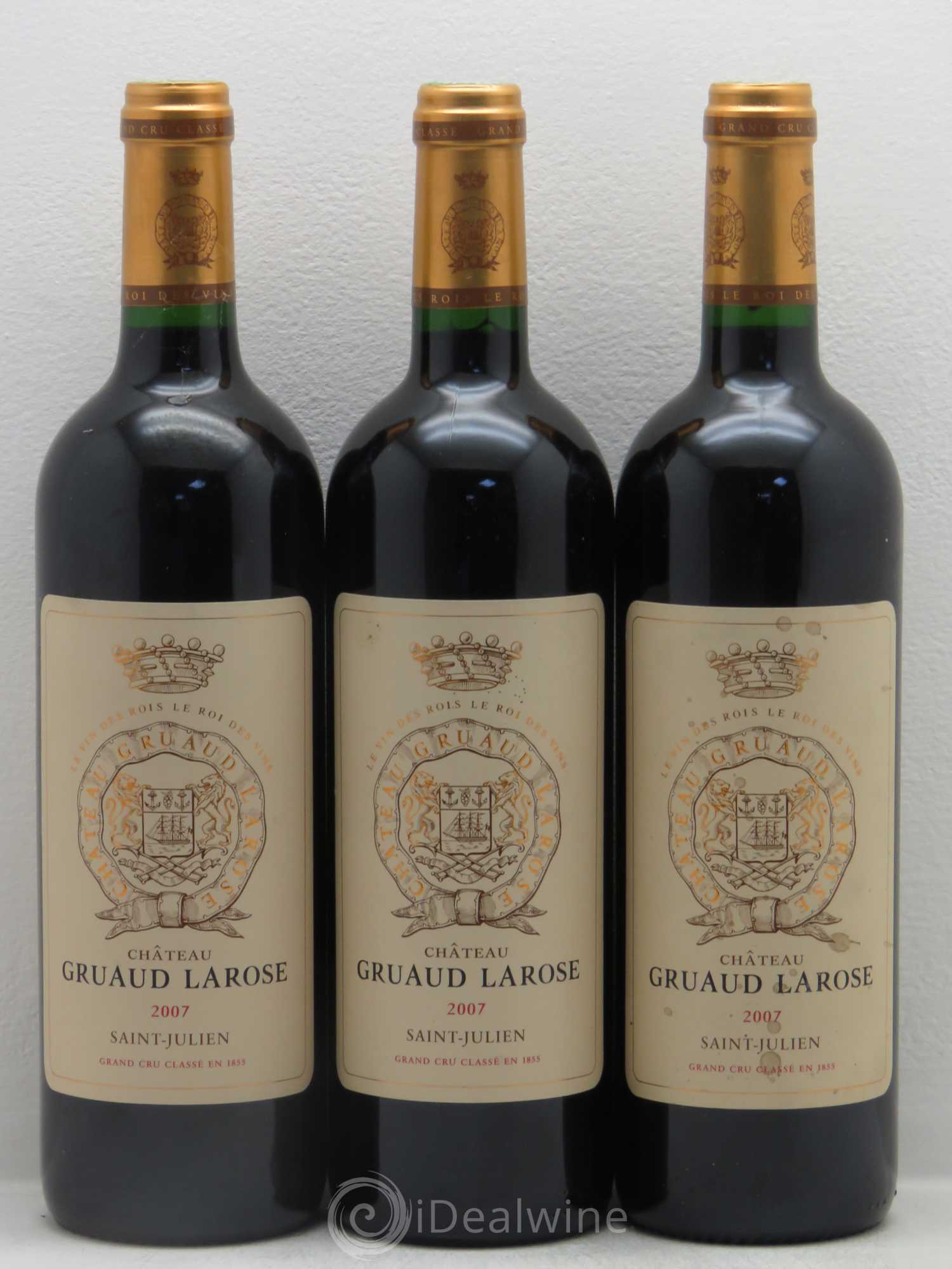Château Gruaud Larose 2ème Grand Cru Classé 2007 - Lot de 3 bouteilles - 0
