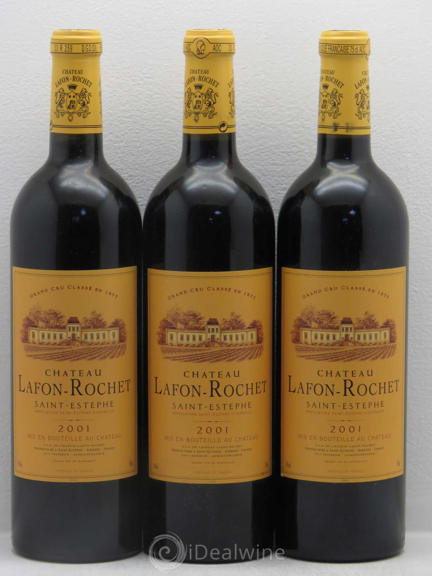Château Lafon Rochet 4ème Grand Cru Classé 2001 - Lot de 12 bouteilles - 2