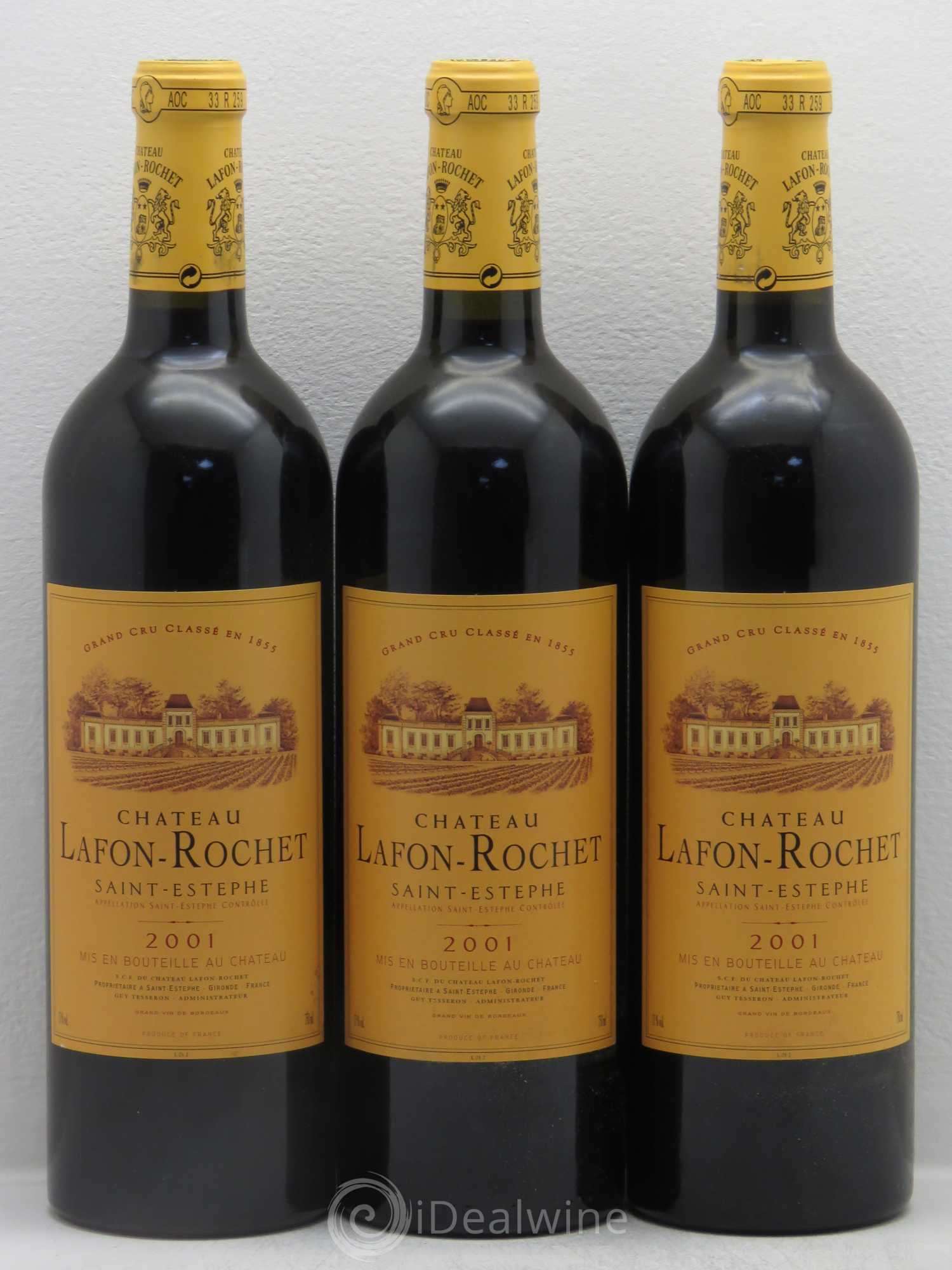 Château Lafon Rochet 4ème Grand Cru Classé 2001 - Lot de 12 bouteilles - 3