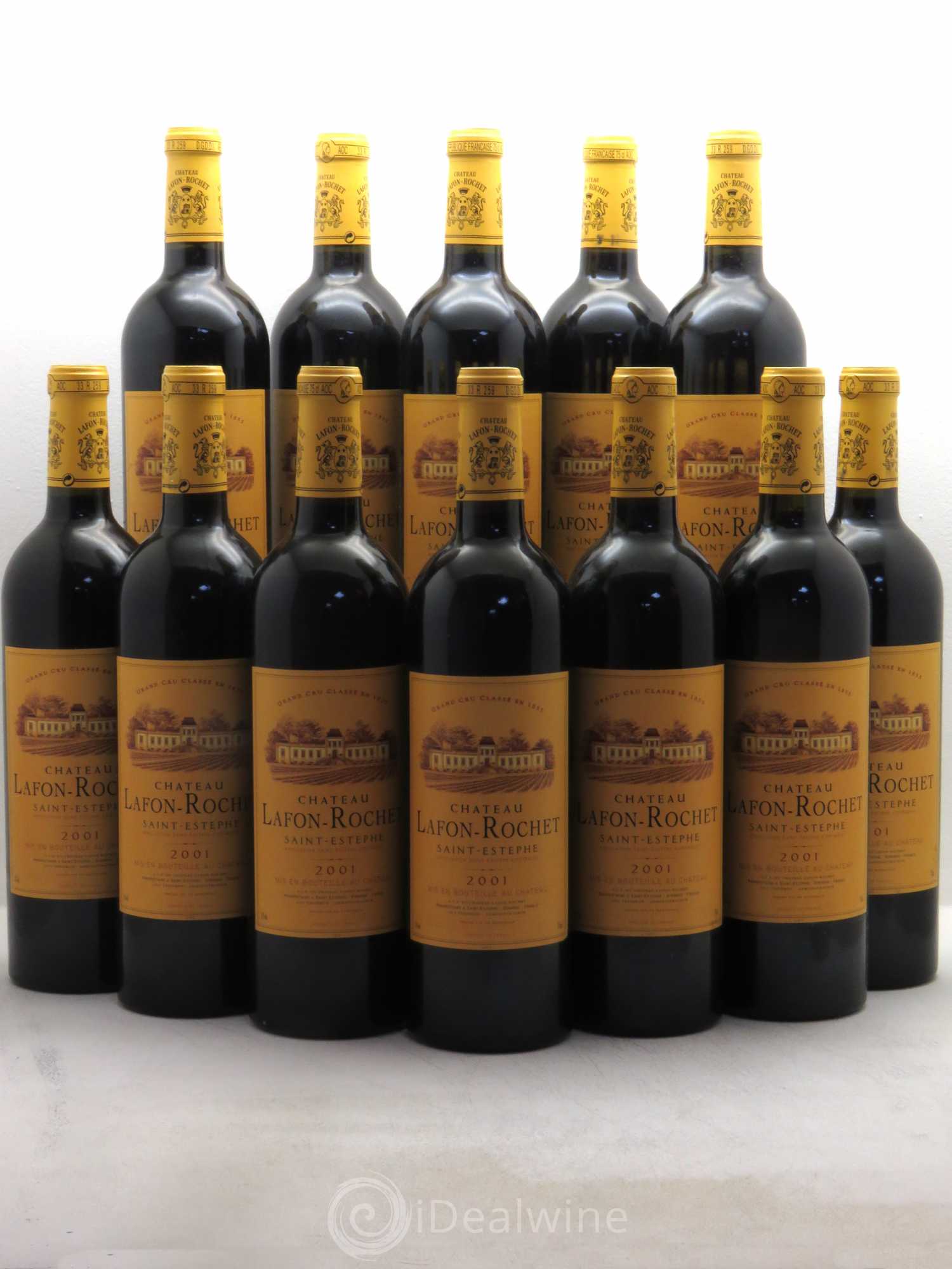 Château Lafon Rochet 4ème Grand Cru Classé 2001 - Lot de 12 bouteilles - 0