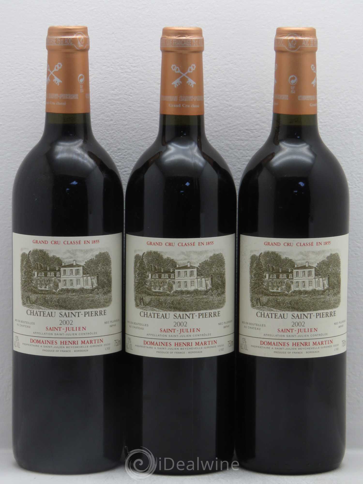 Château Saint-Pierre 4ème Grand Cru Classé 2002 - Lot de 12 bouteilles - 2