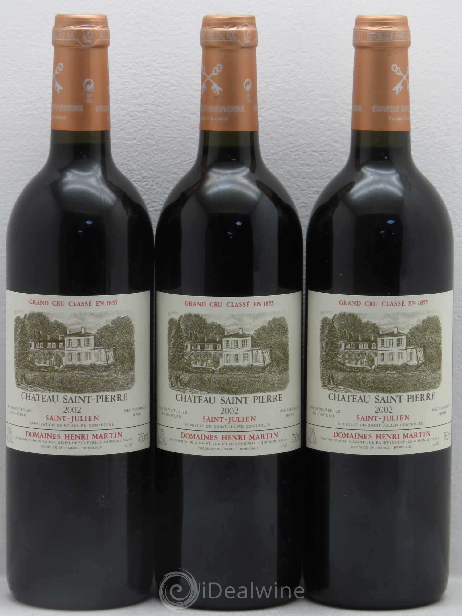 Château Saint-Pierre 4ème Grand Cru Classé 2002 - Lot de 12 bouteilles - 3