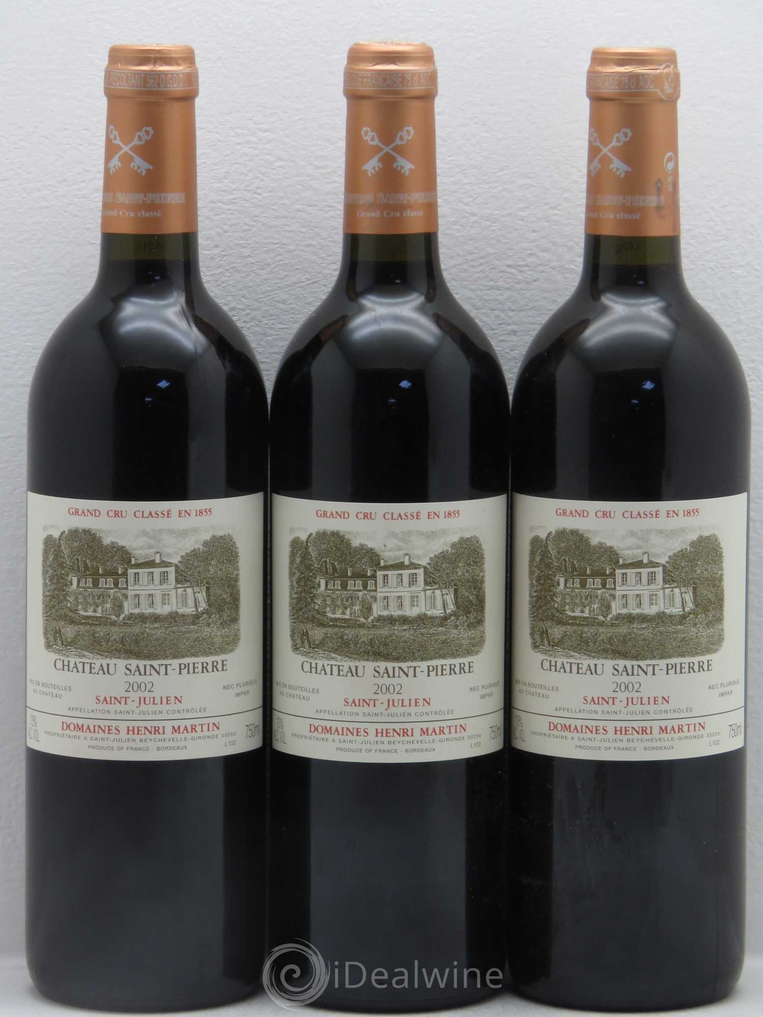 Château Saint-Pierre 4ème Grand Cru Classé 2002 - Lot de 12 bouteilles - 4