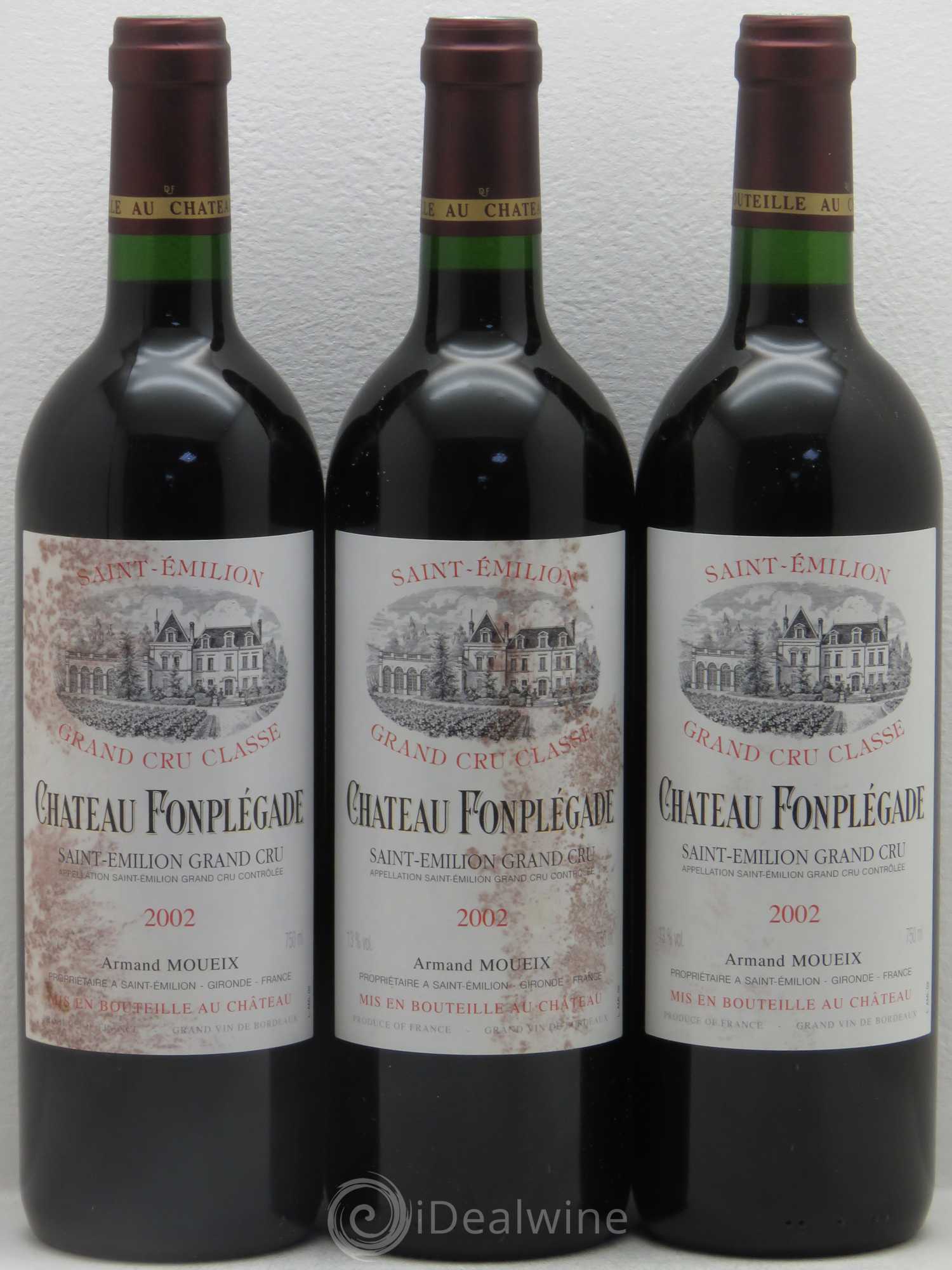 Château Fonplegade Grand Cru Classé 2002 - Lot de 12 bouteilles - 2