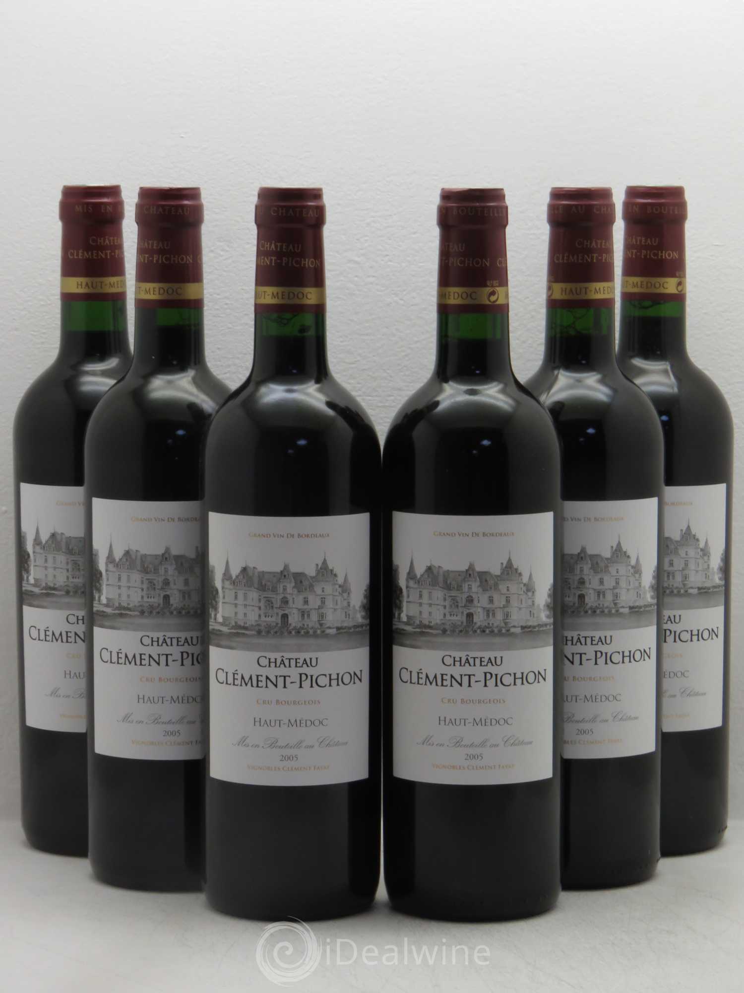 Château Clément-Pichon Cru Bourgeois 2005 - Lot de 6 bouteilles - 0