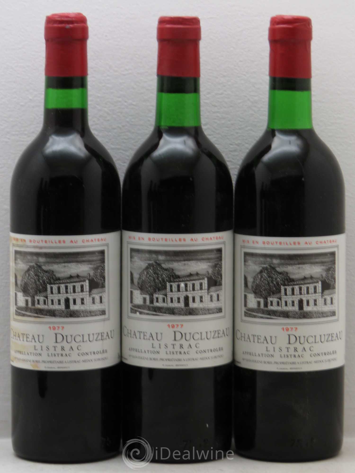 Château Ducluzeau Cru Bourgeois 1977 - Lot de 6 bouteilles - 1