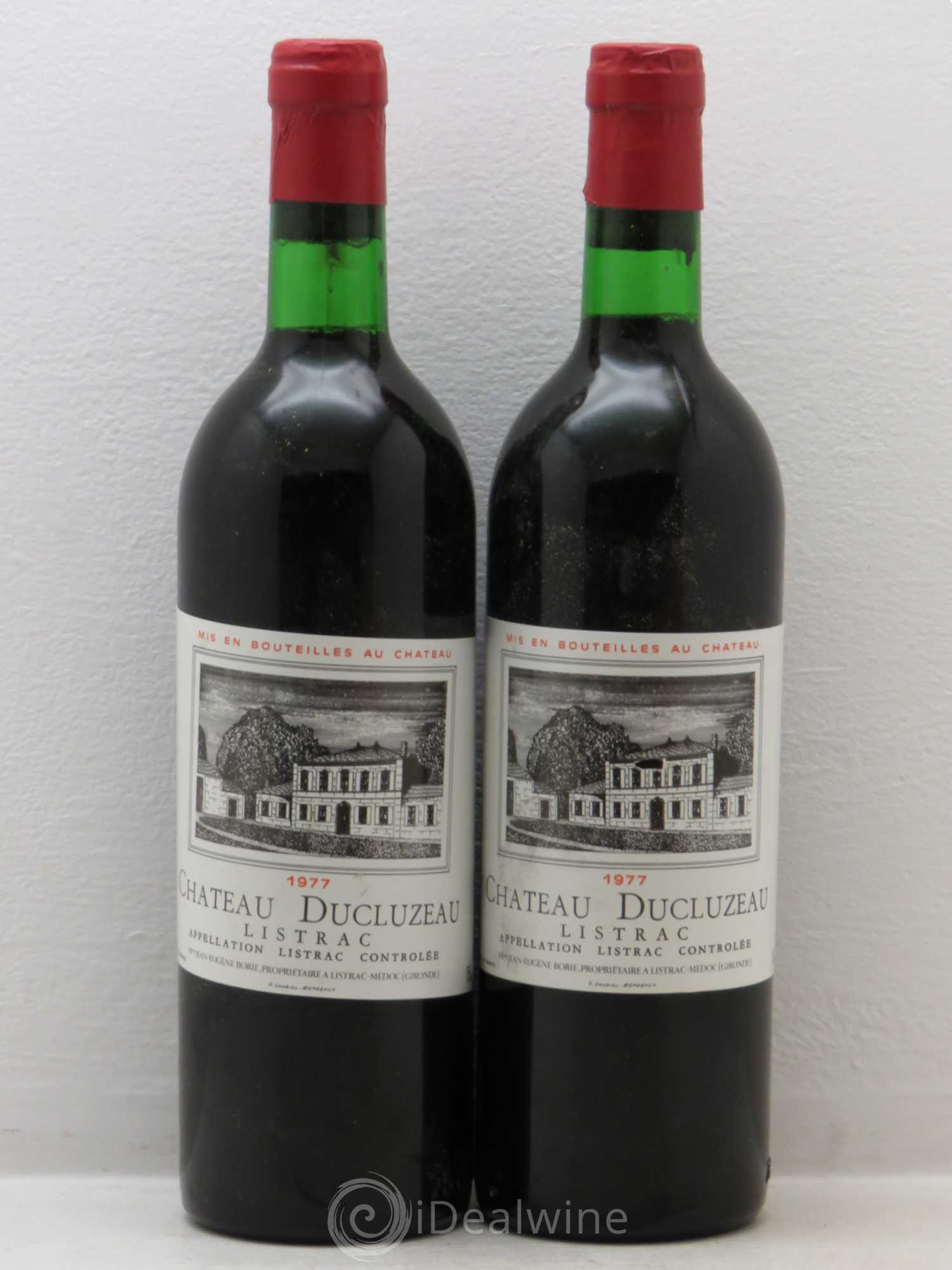 Château Ducluzeau Cru Bourgeois 1977 - Lot de 2 bouteilles - 0
