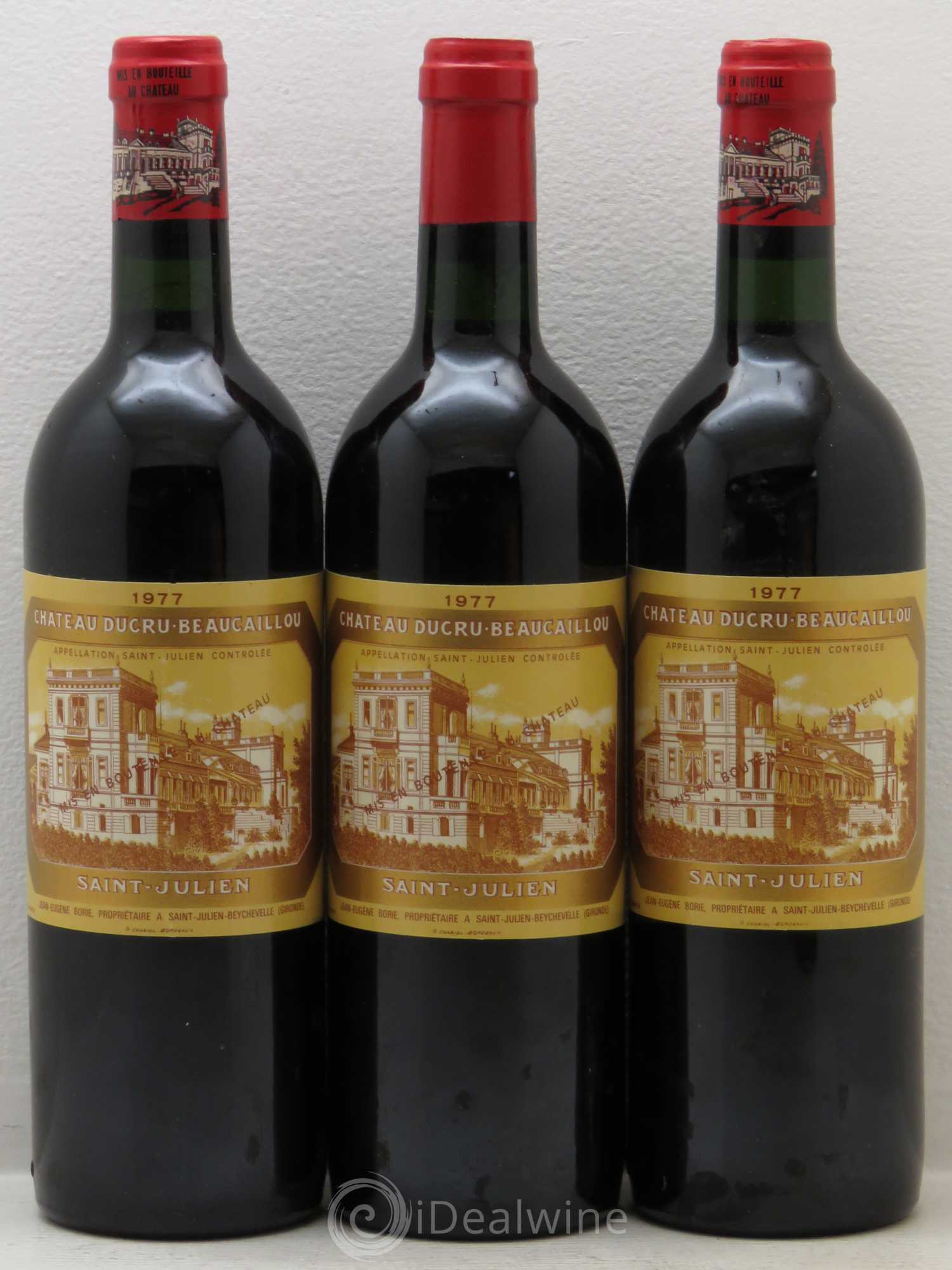 Château Ducru Beaucaillou 2ème Grand Cru Classé 1977 - Lot de 3 bouteilles - 0