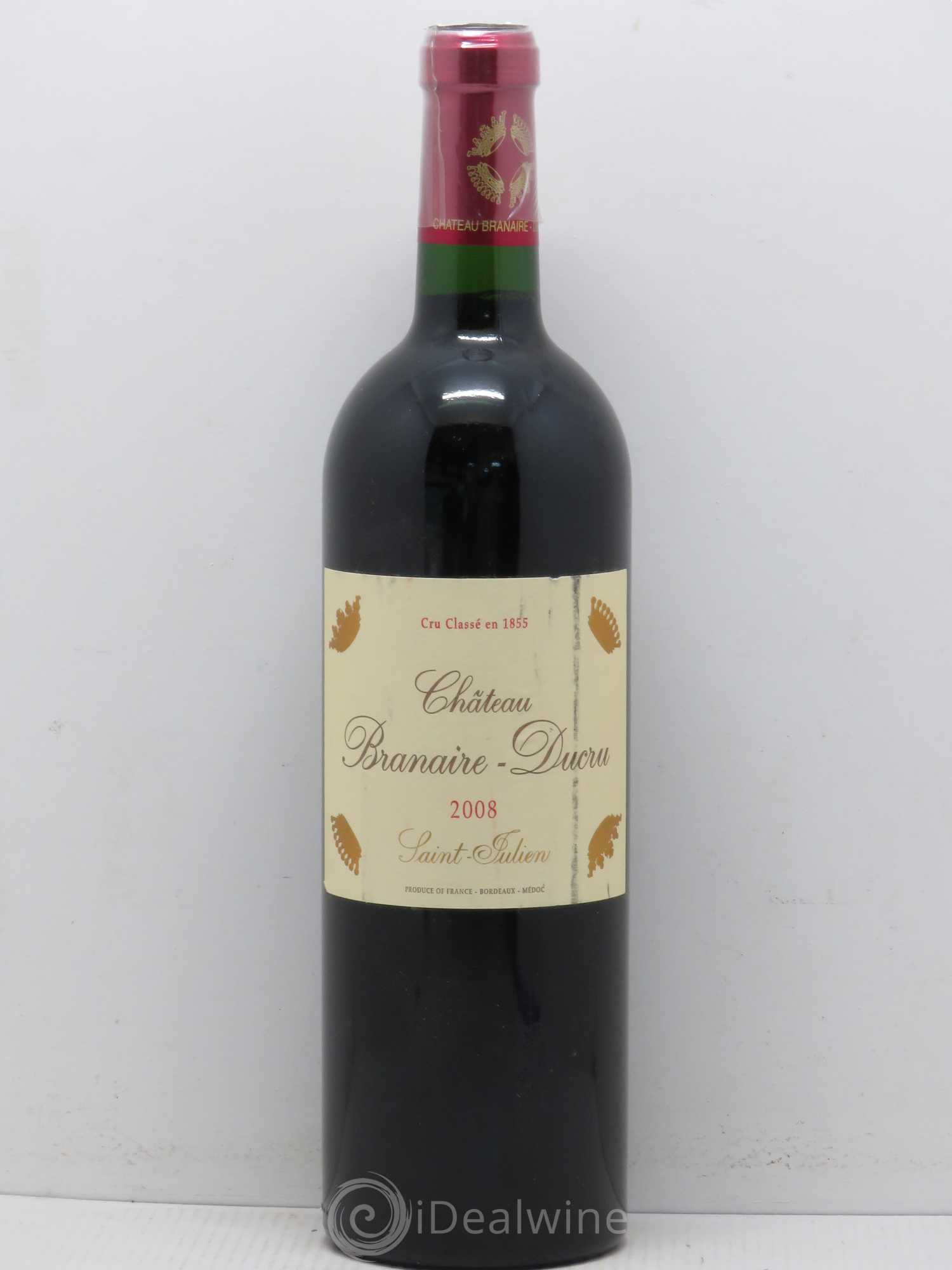 Château Branaire Ducru 4ème Grand Cru Classé 2008 - Lot de 1 bouteille - 0