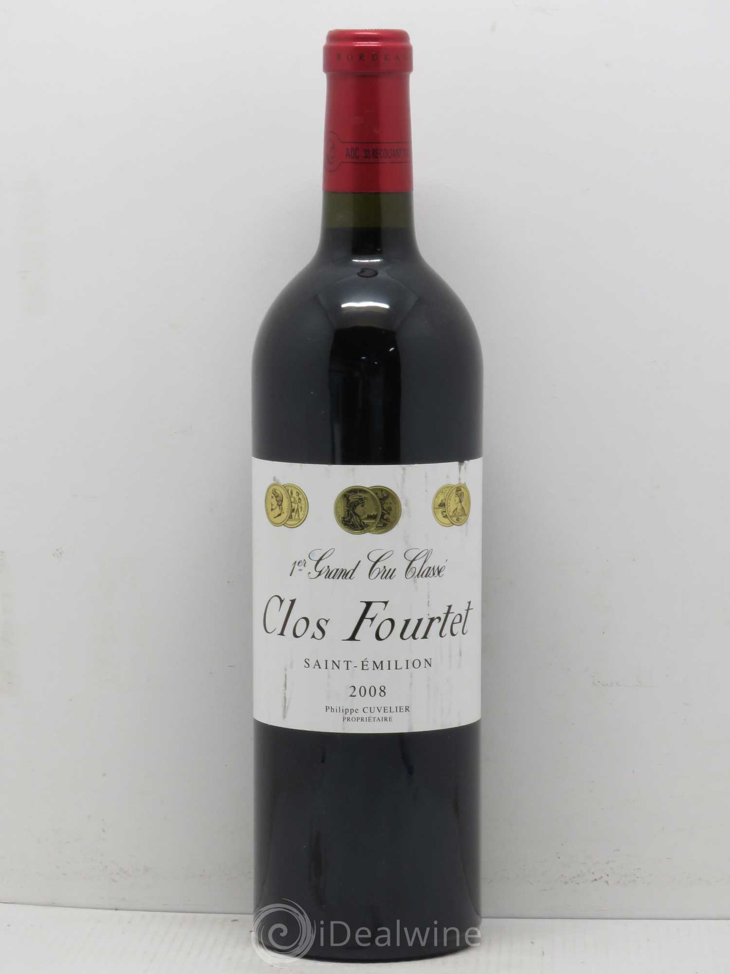Clos Fourtet 1er Grand Cru Classé B 2008 - Lot de 1 bouteille - 0