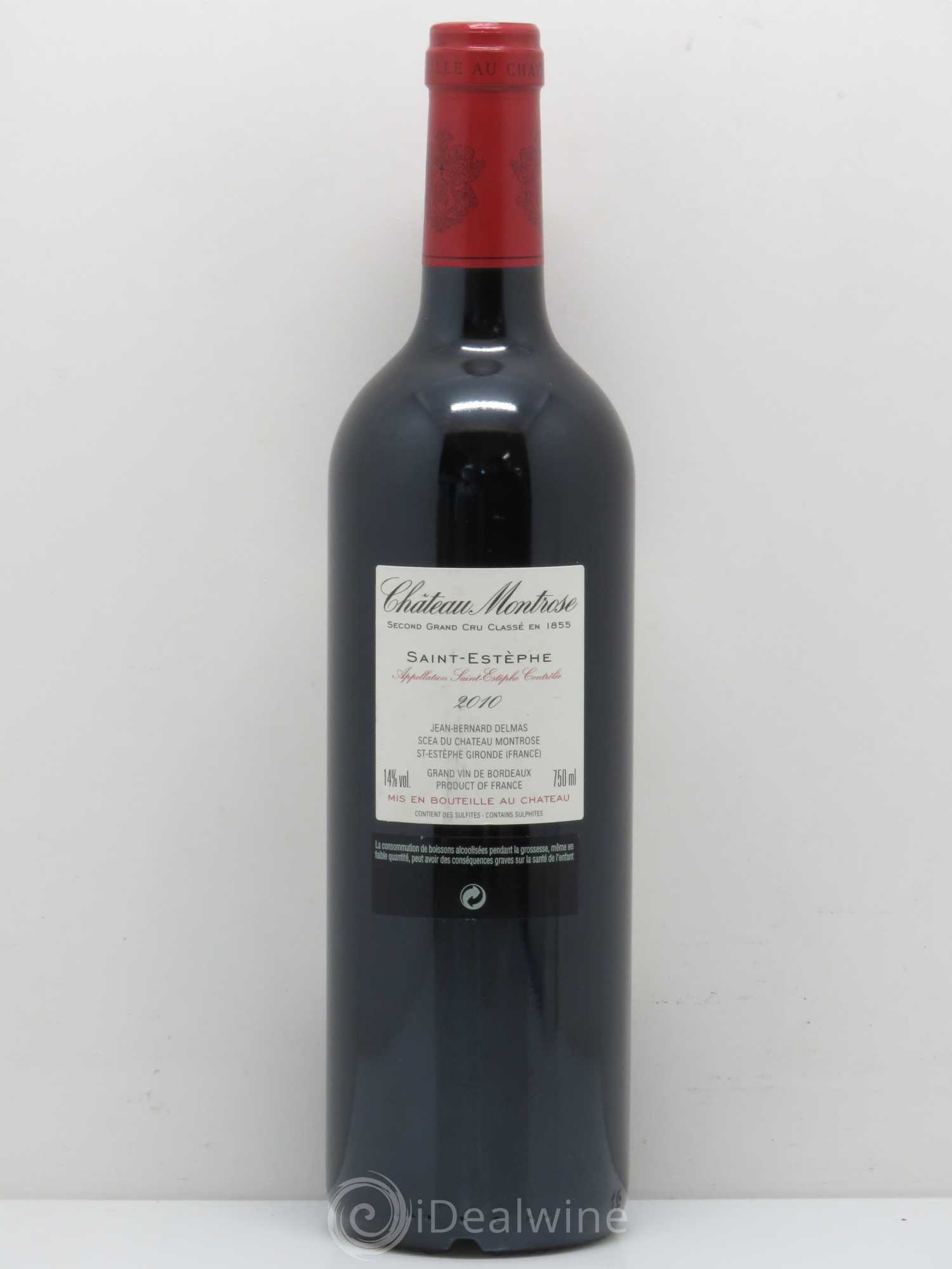 Château Montrose 2ème Grand Cru Classé 2010 - Lot de 1 bouteille - 1