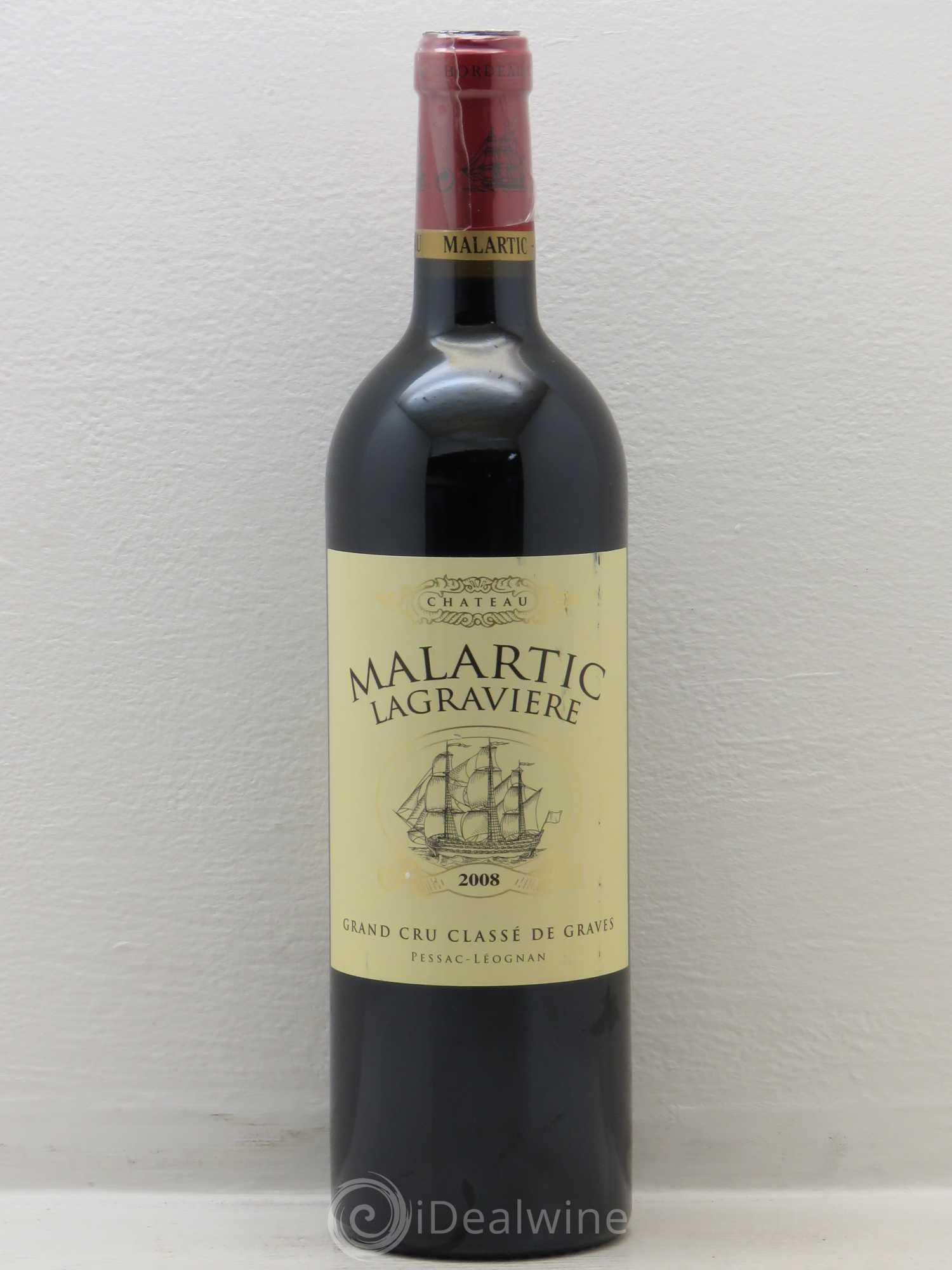 Château Malartic-Lagravière Cru Classé de Graves 2008 - Lot de 1 bouteille - 0