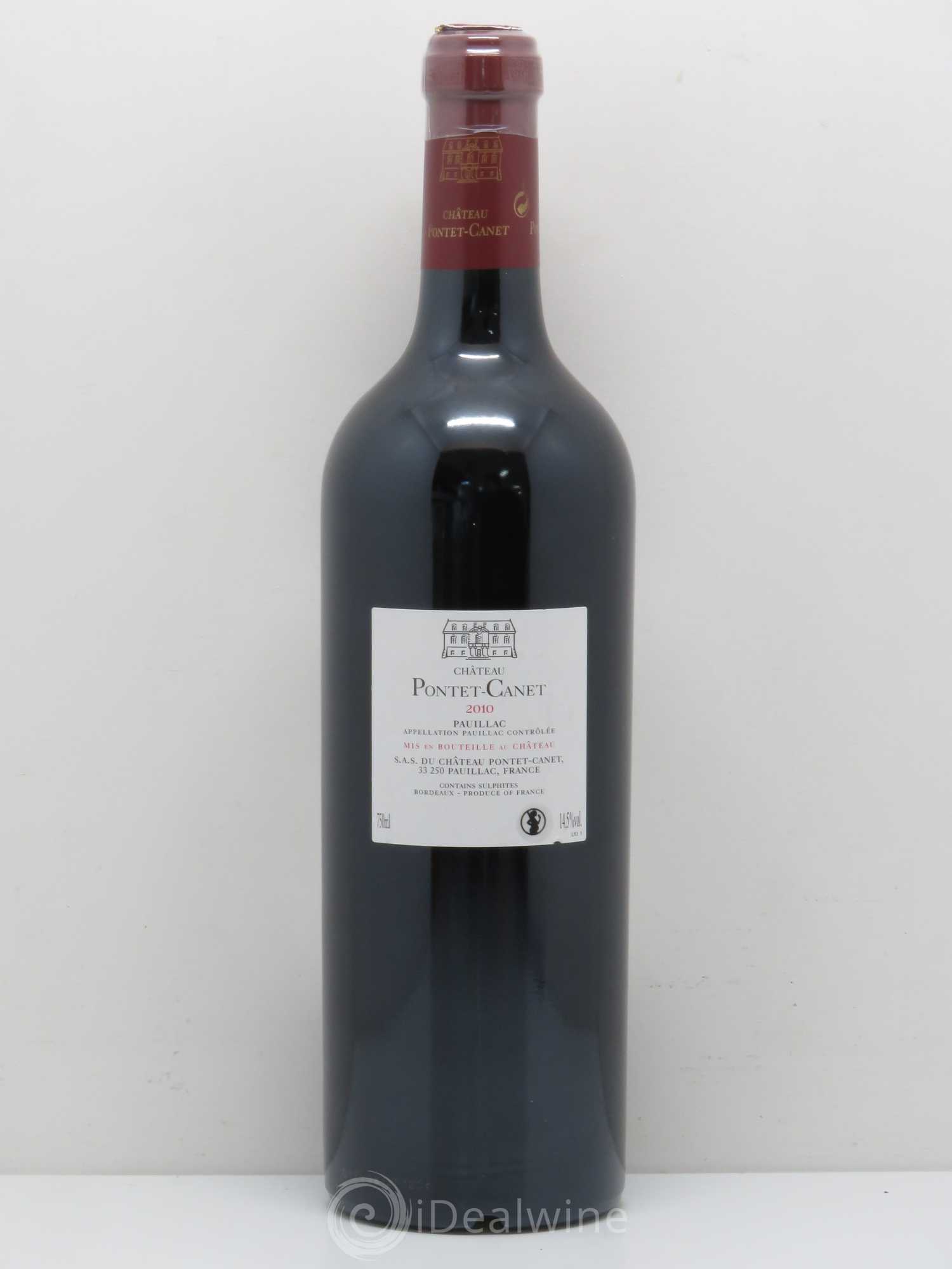 Château Pontet Canet 5ème Grand Cru Classé 2010 - Lot de 1 bouteille - 1