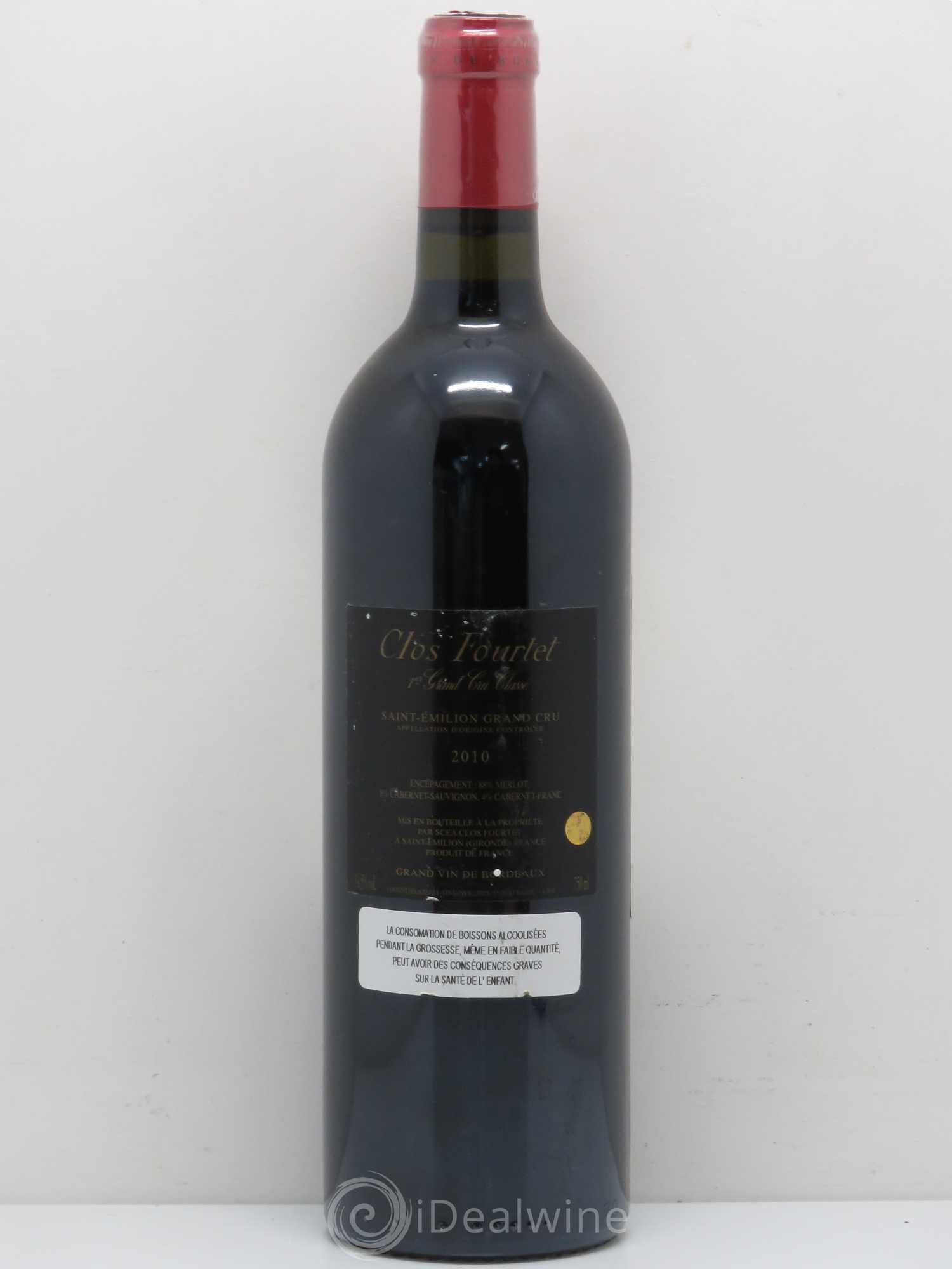 Clos Fourtet 1er Grand Cru Classé B 2010 - Lot de 1 bouteille - 1