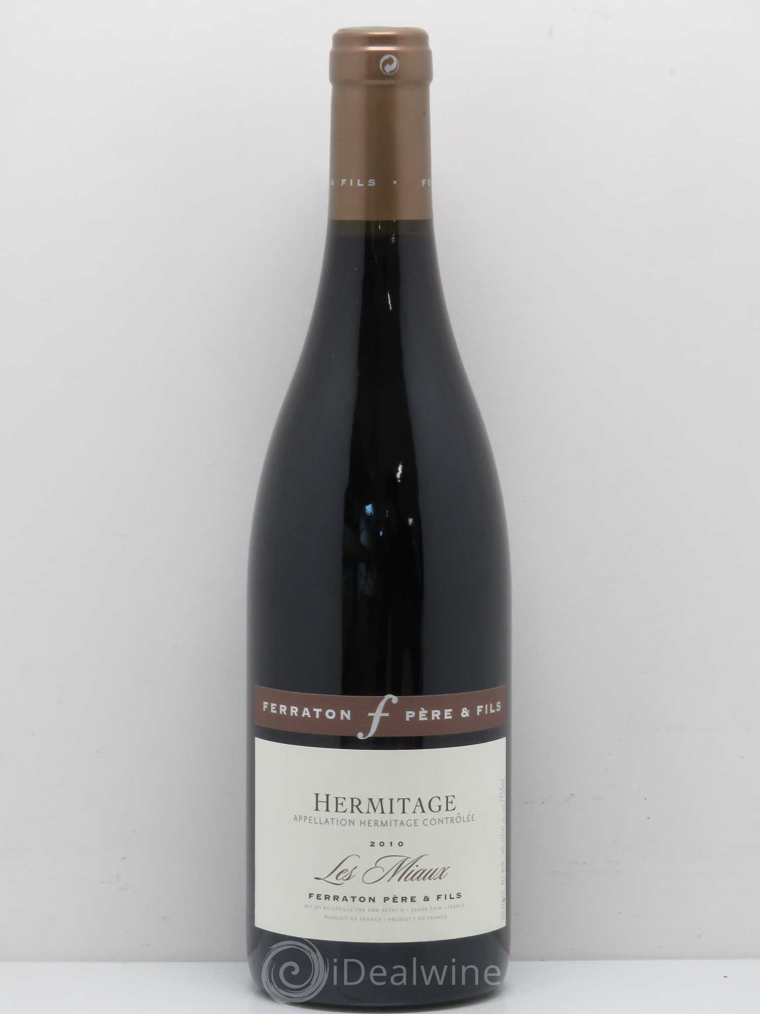Hermitage Les Miaux Ferraton Père et Fils (Domaine) 2010 - Lot de 1 bouteille - 0