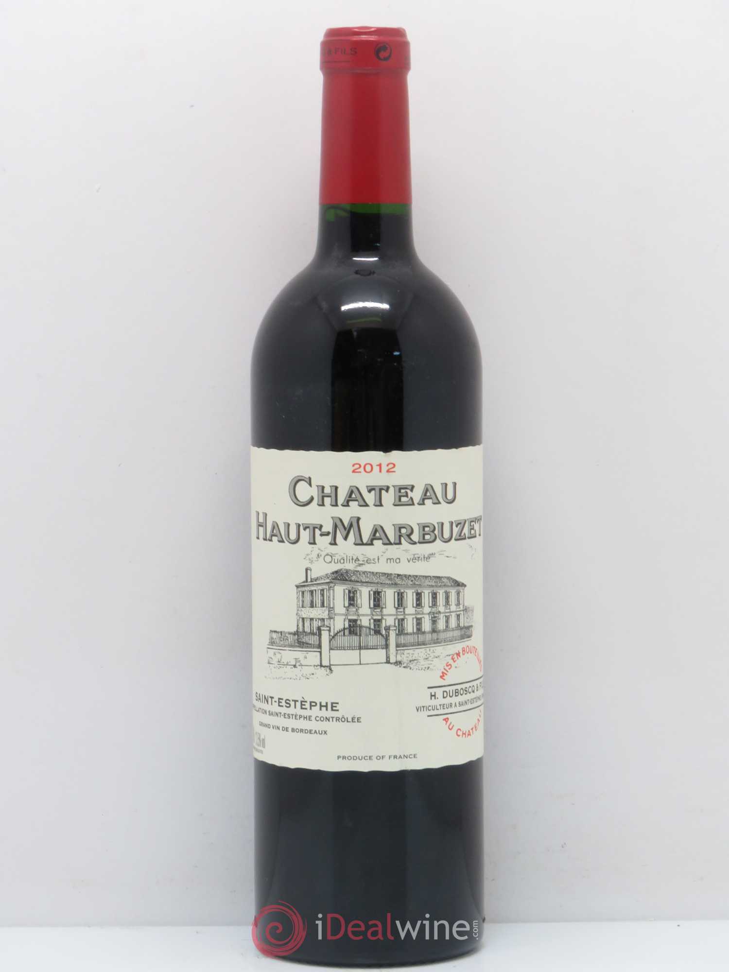 Château Haut Marbuzet 2012 - Lot de 1 bouteille - 0