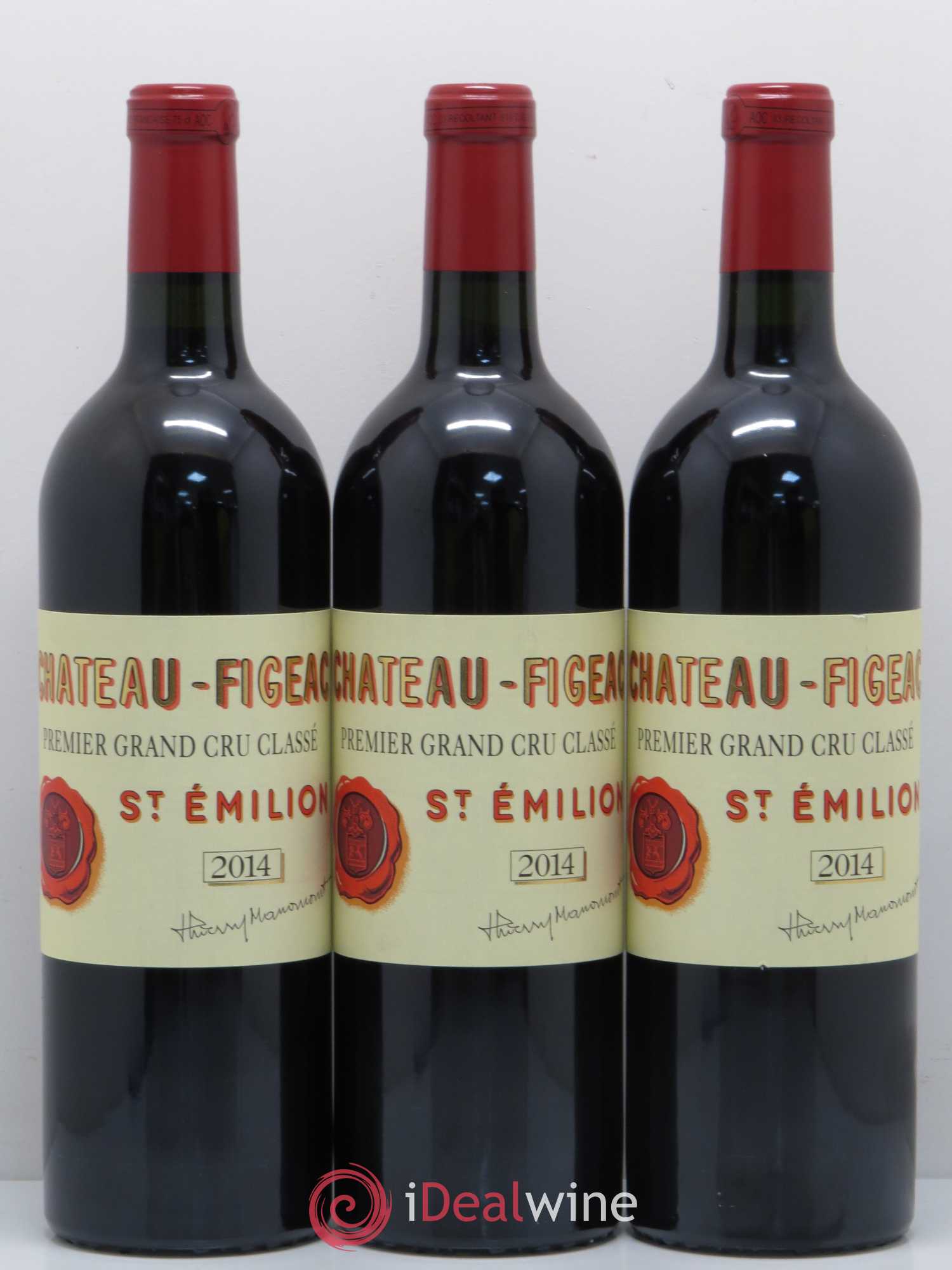 Château Figeac 1er Grand Cru Classé A 2014 - Lot de 3 bouteilles - 0