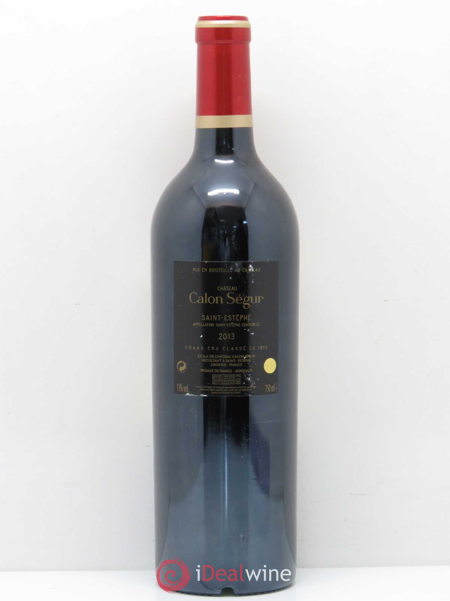 Château Calon Ségur 3ème Grand Cru Classé 2013 - Lot de 1 bouteille - 1