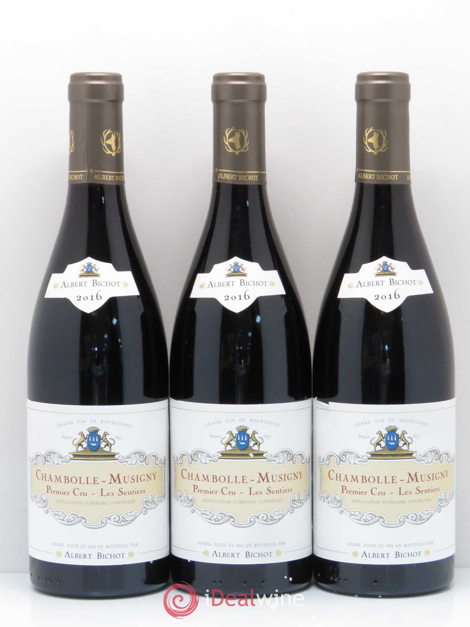 Chambolle-Musigny 1er Cru Les Sentiers Albert Bichot 2016 - Lot de 3 bouteilles - 0