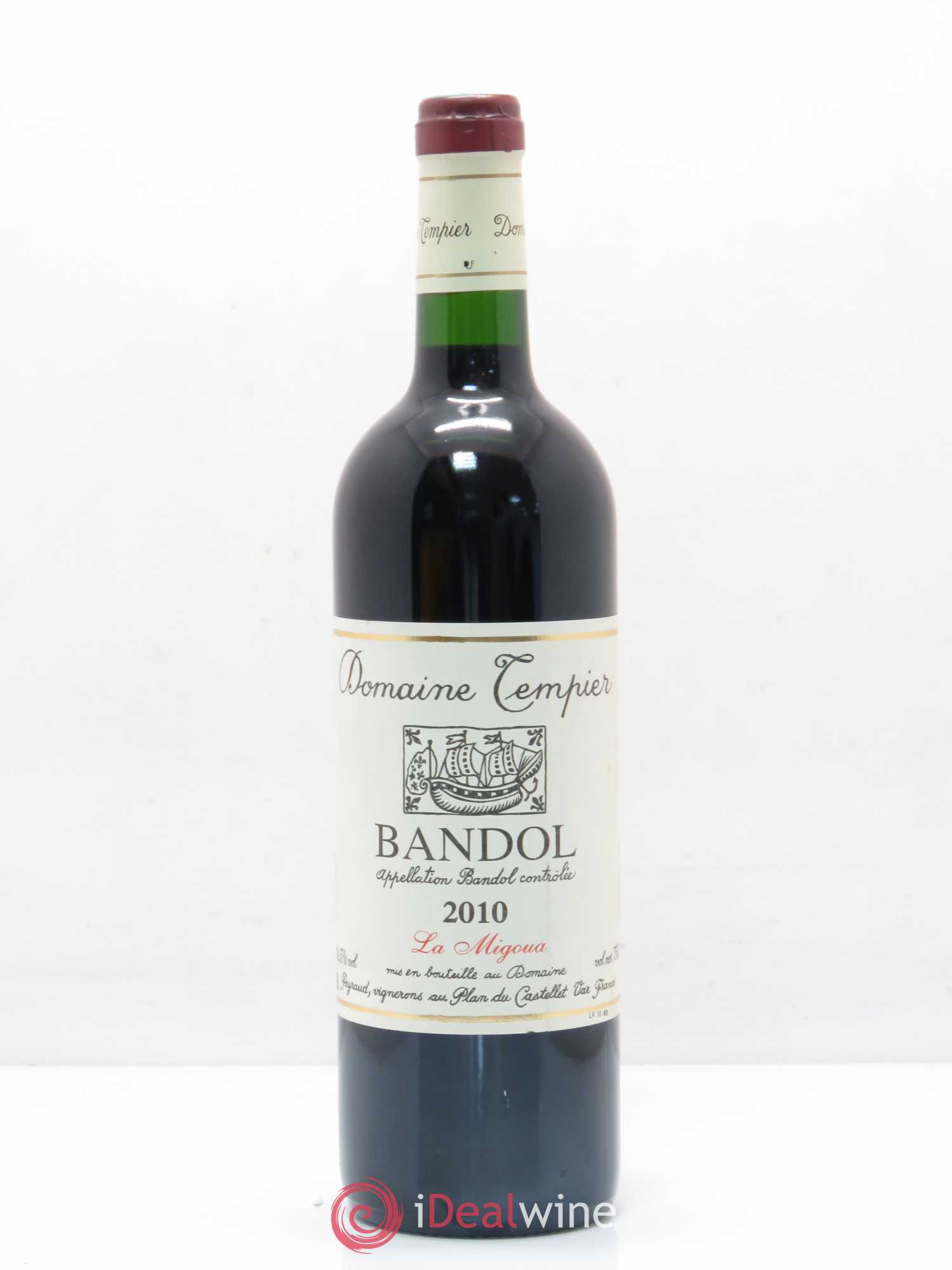 Bandol Domaine Tempier Cuvée La Migoua Famille Peyraud 2010 - Lot de 1 bouteille - 0