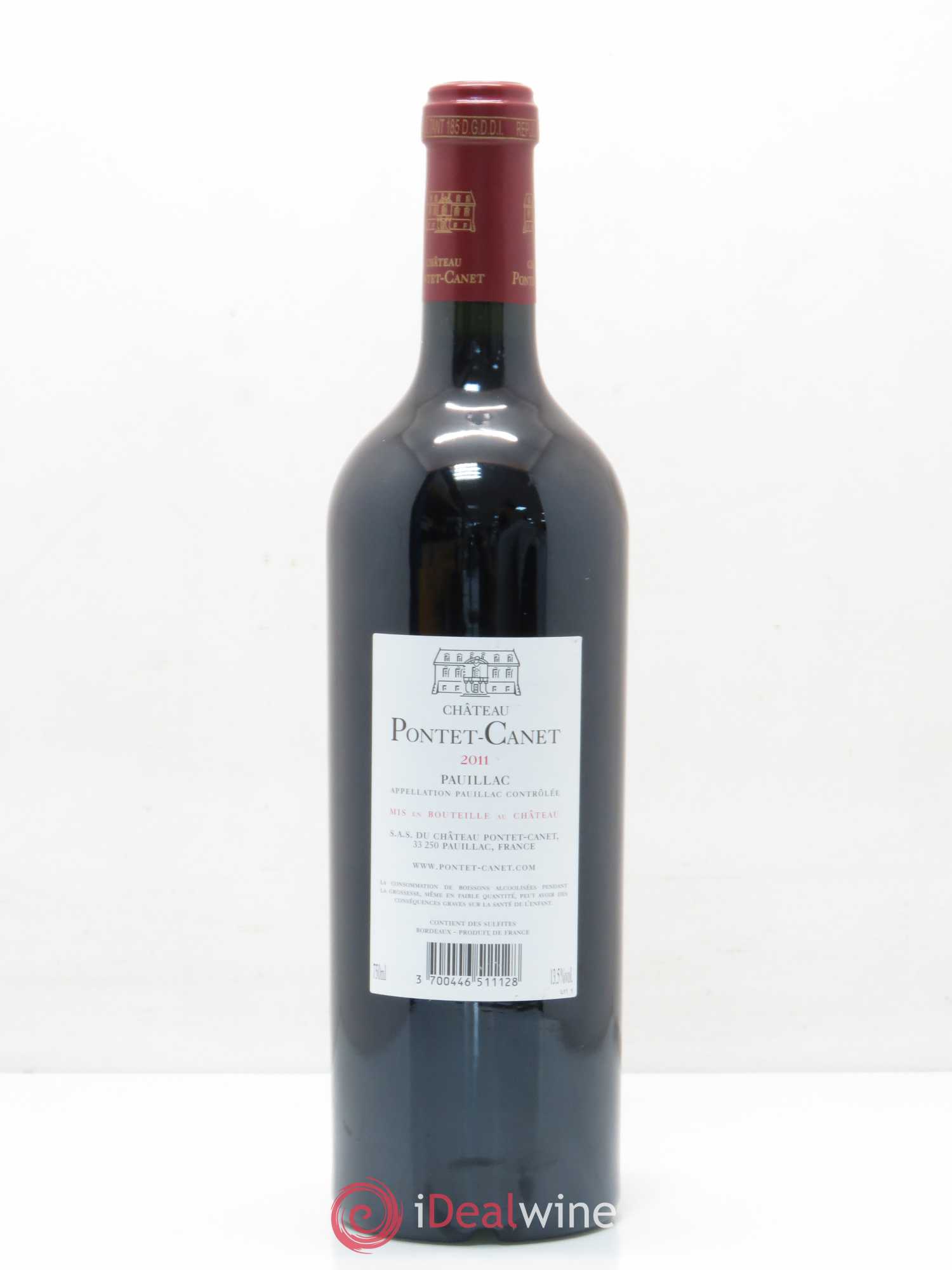 Château Pontet Canet 5ème Grand Cru Classé 2011 - Lot de 1 bouteille - 1